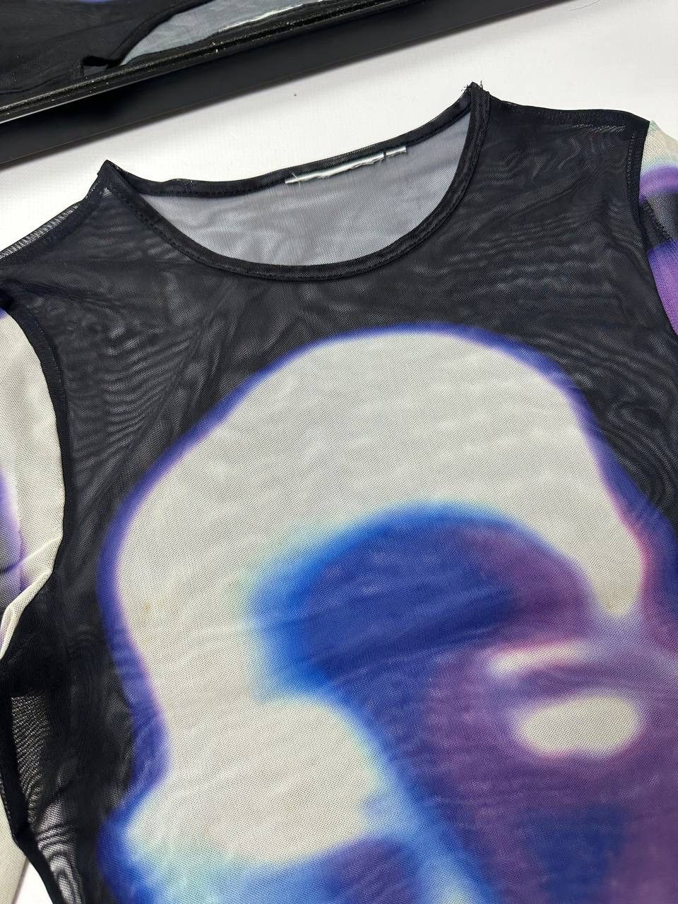 20471120 🔥Crazy Energy Mesh Top Rave Y2K Size M / US 6-8 / IT 42-44 - 7 Thumbnail
