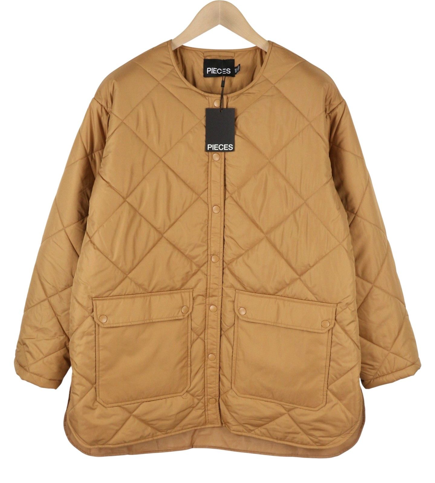 Other KEY LIGHT PADDED XL Brown Quilted Snap Buttons 88025 Size XL / US 12-14 / IT 48-50 - 1 Thumbnail