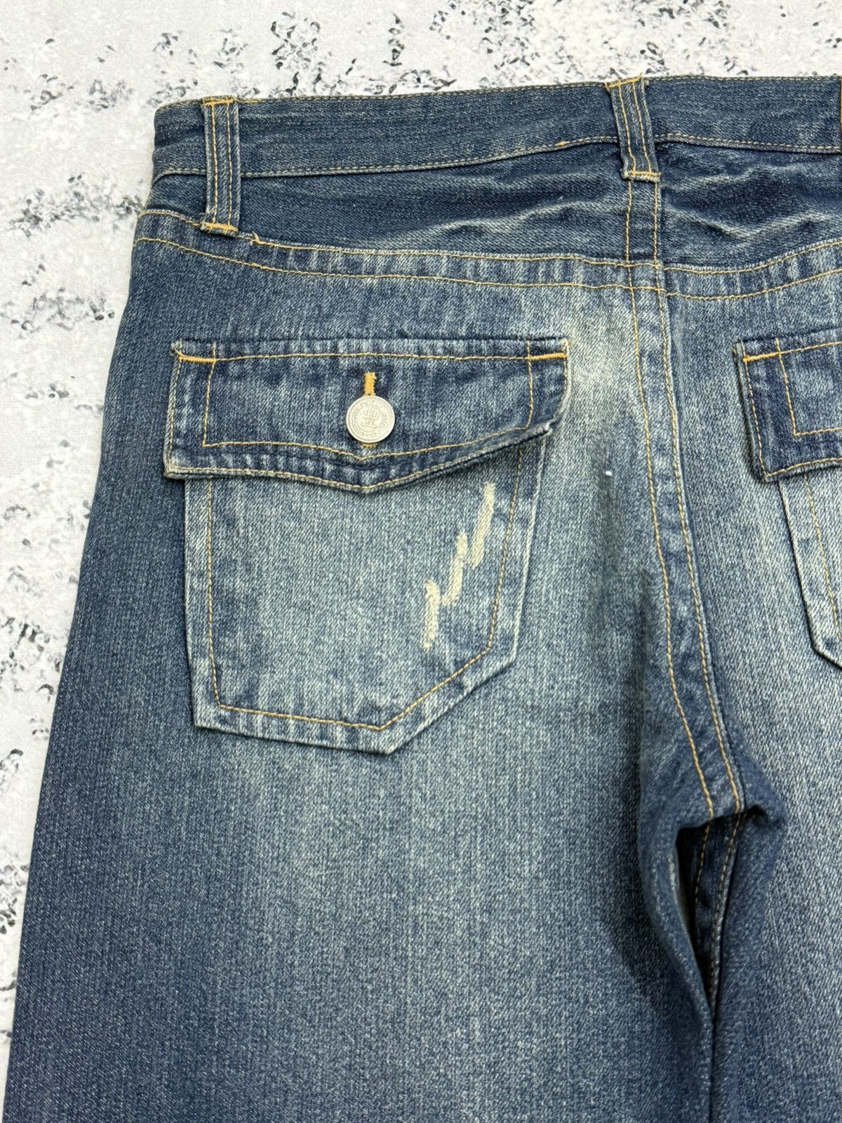 Karakuri Tamashii Karakuri Tamashii Koi Fish Printed Denim Jeans Sukajan Style Size US 32 / EU 48 - 11 Thumbnail