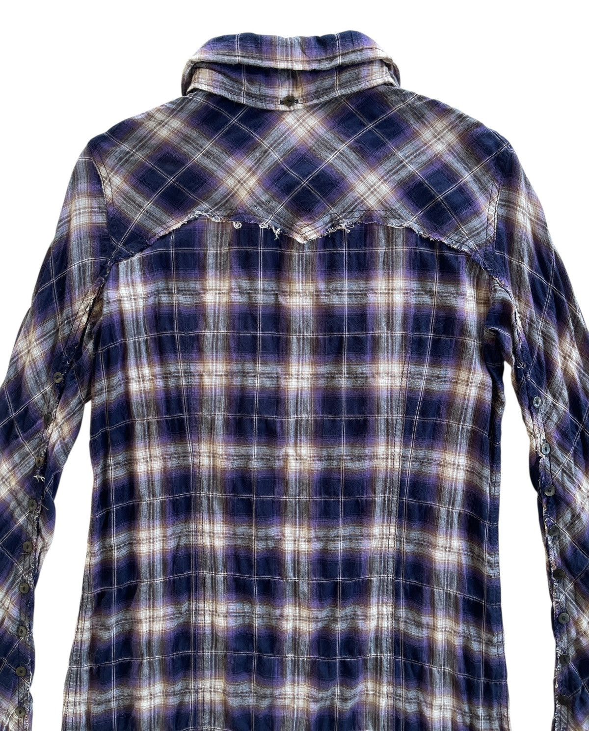 Le Grande Bleu (L.G.B.) Le Grande Bleu Rockabilly Shadow Fringes Flannel Shirt Size US S / EU 44-46 / 1 - 5 Thumbnail