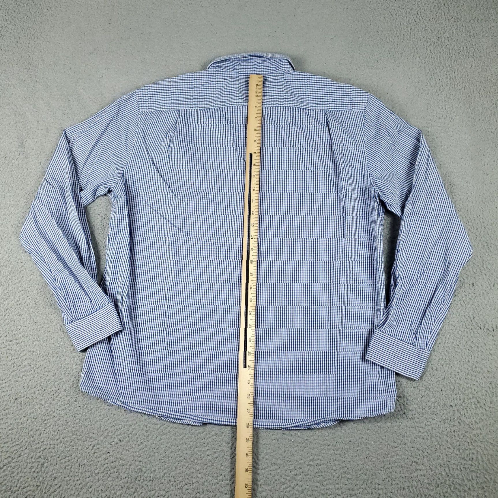 Tommy Hilfiger Tommy Hilfiger Shirt Mens XL Blue Check Button Up Long Sleeve Size US XL / EU 56 / 4 - 3 Thumbnail