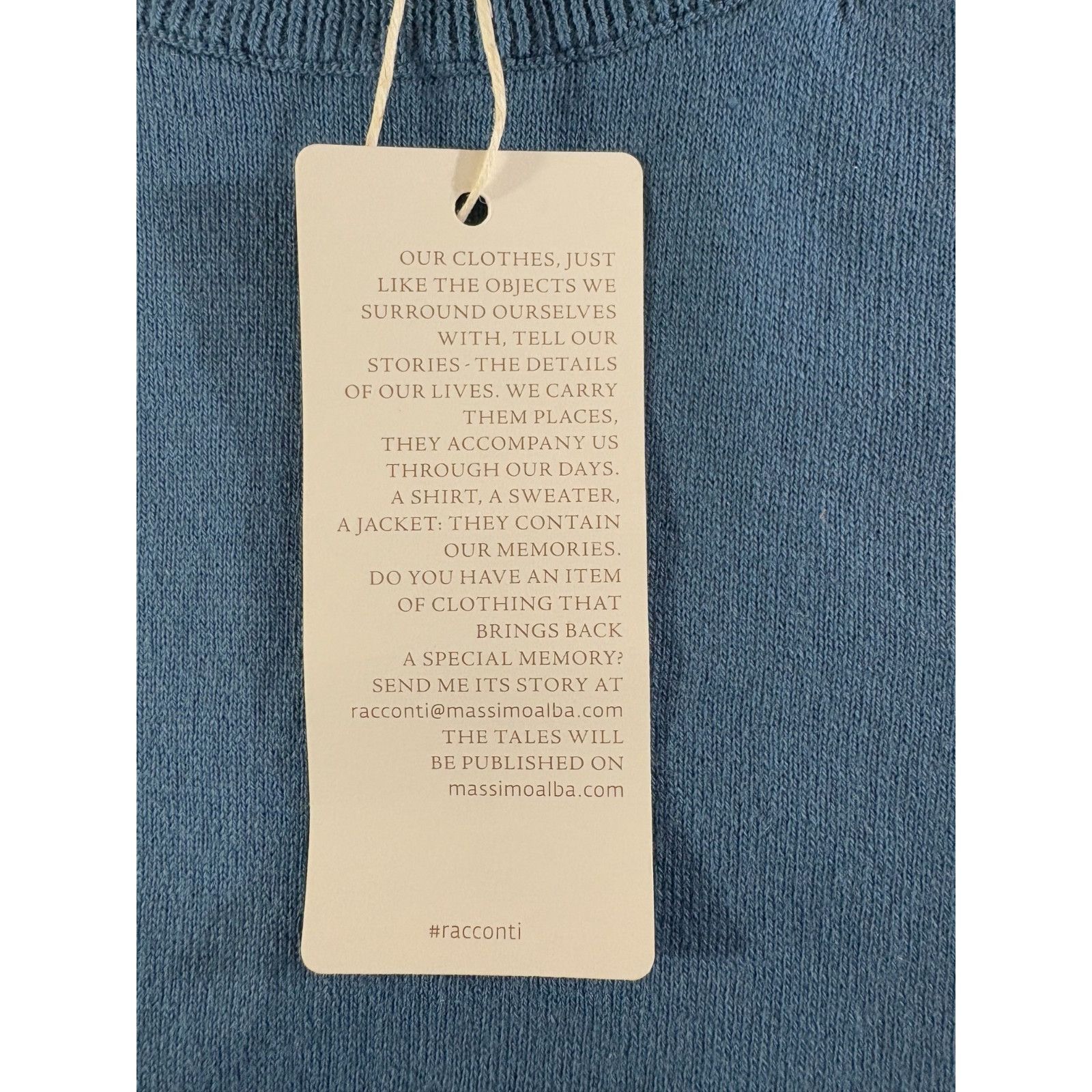 Massimo Alba Massimo Alba Cotton cashmere jersey t-shirt sz M color blue Size US M / EU 48-50 / 2 - 4 Thumbnail