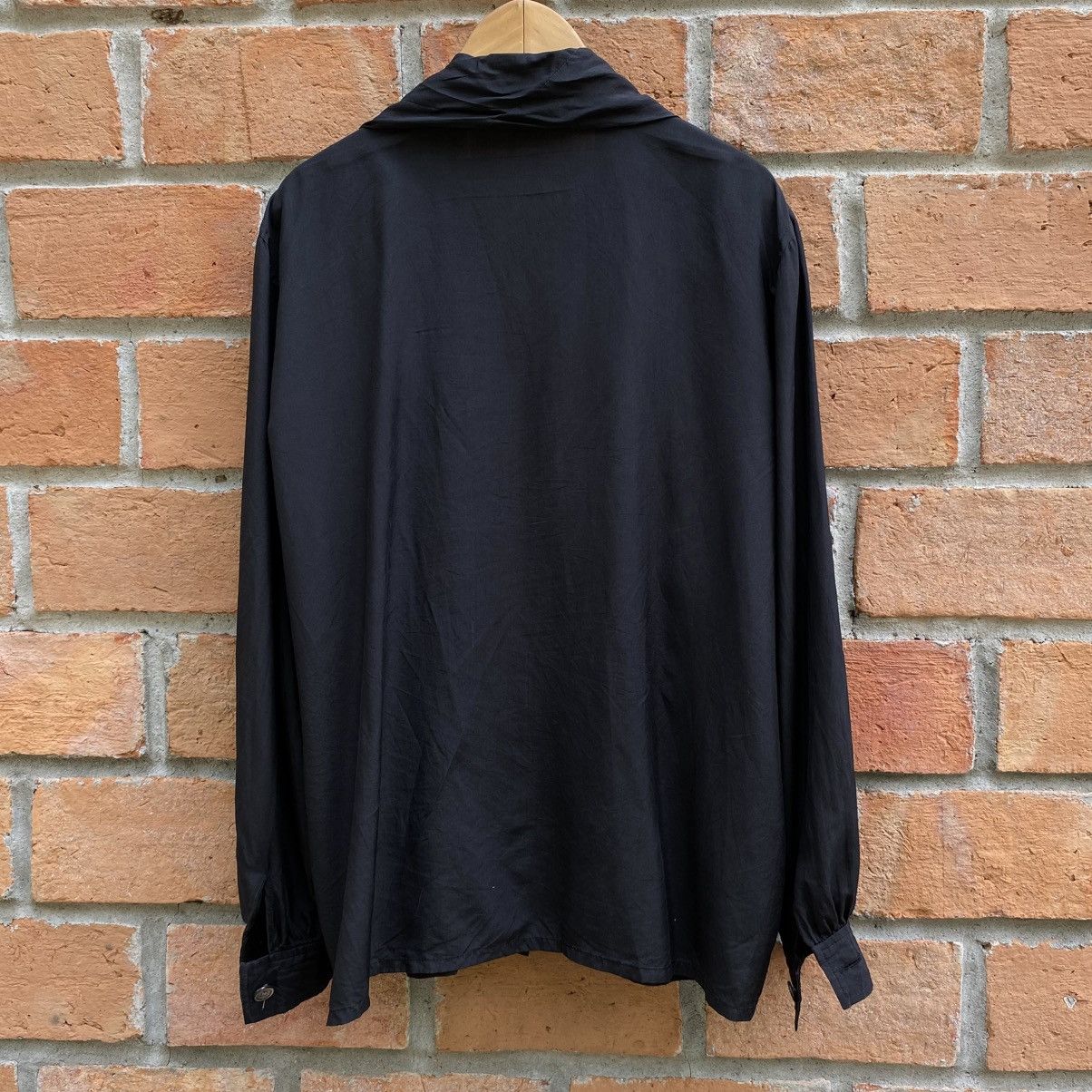 Givenchy GIVENCHY Black Long Sleeve Blouse with Tie Neck Size M / US 6-8 / IT 42-44 - 13 Thumbnail