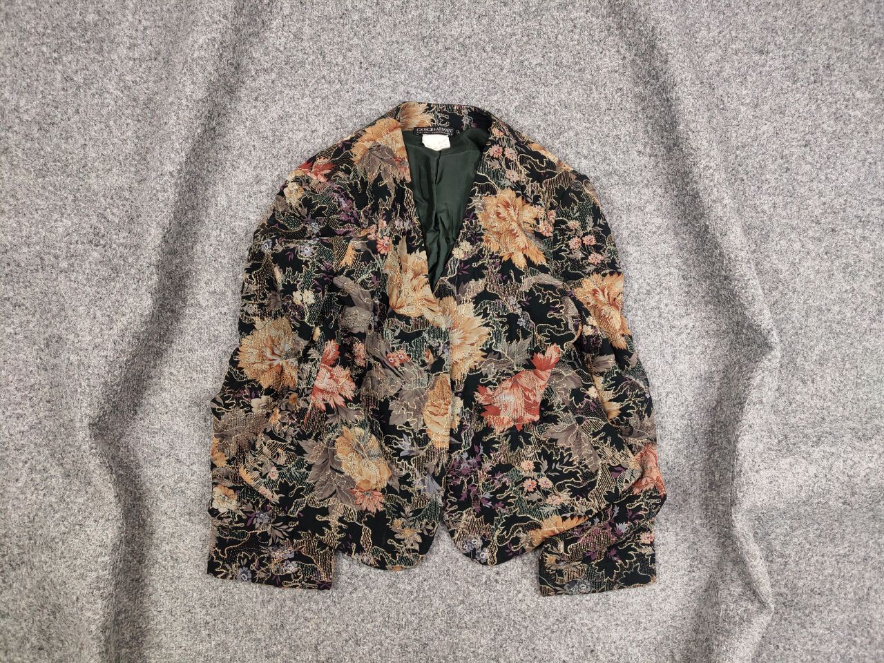 image of Archival Clothing x Giorgio Armani Vintage Giorgio Armani Borgonuovo 21 Embroidered Blazer, Women's
