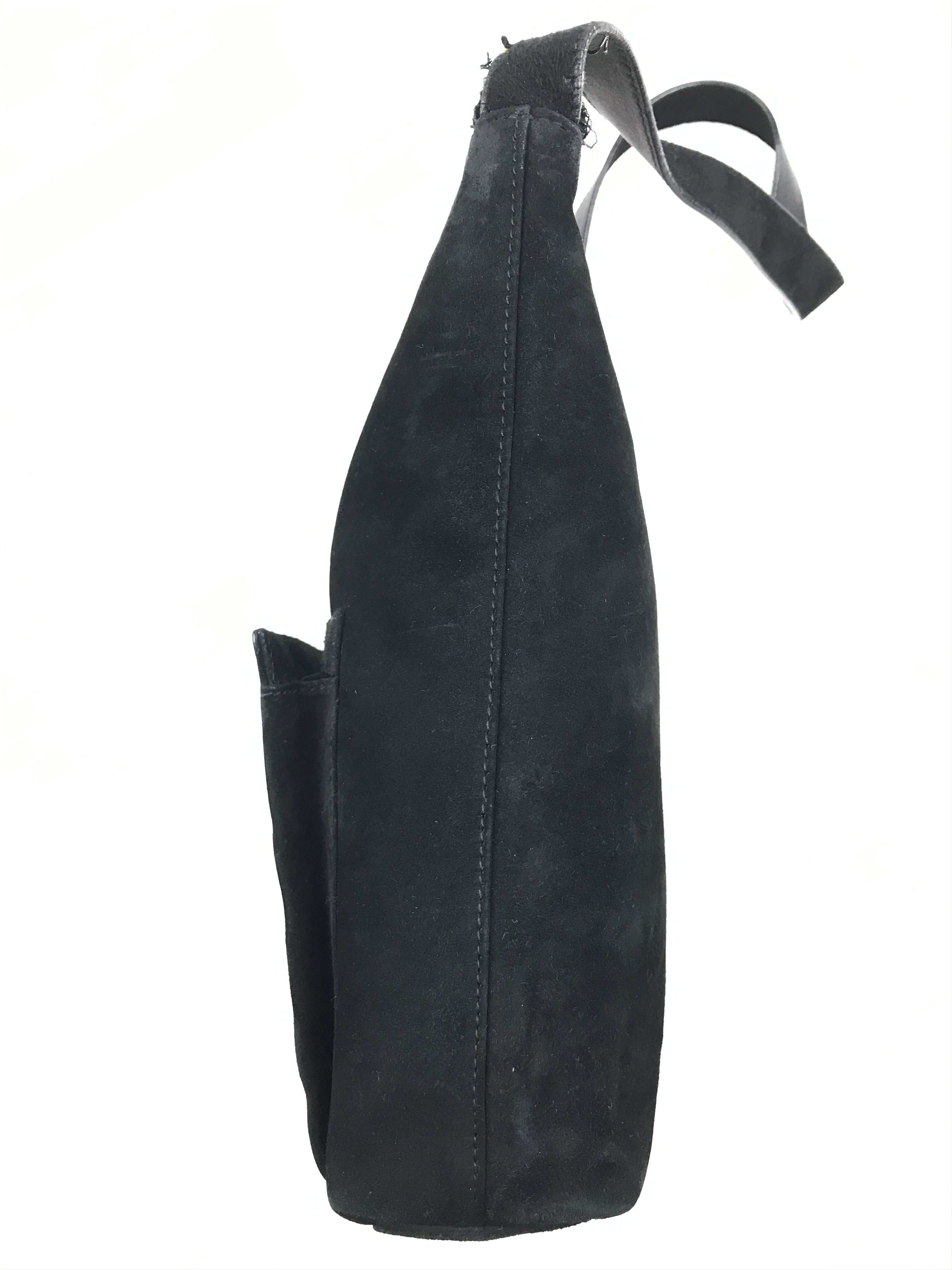 Designer × Salvatore Ferragamo × Vintage Vintage Salvatore Ferragamo Hobo Bag Suede Leather Size ONE SIZE - 4 Thumbnail
