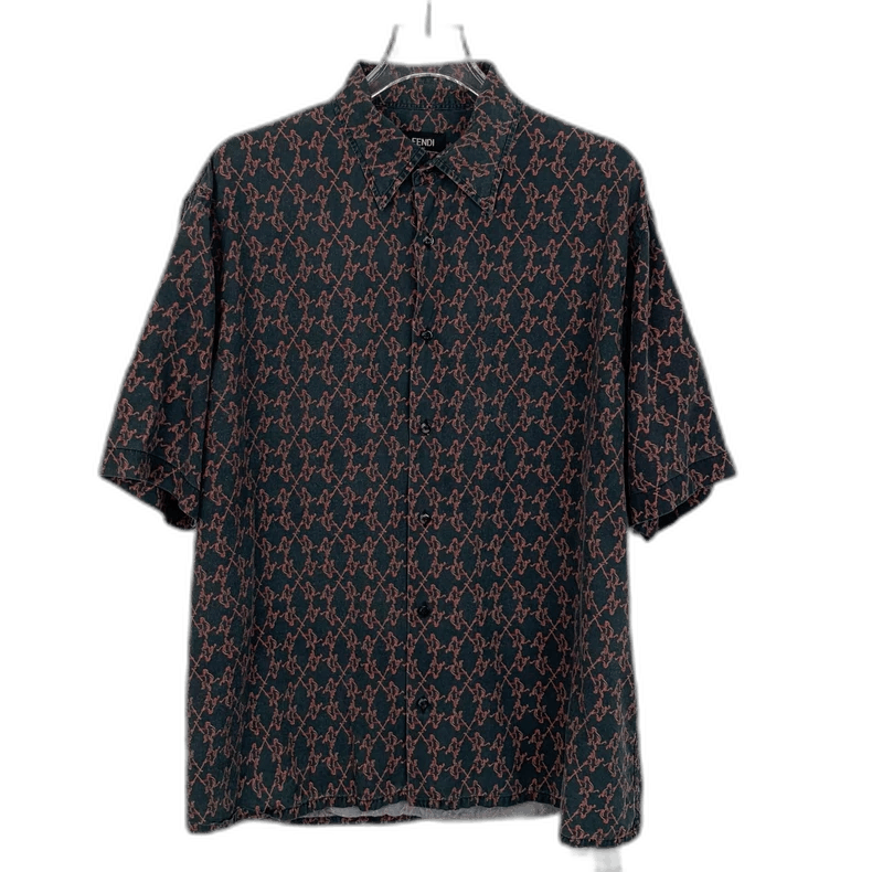 Fendi Fendi Colorful Printed Short Sleeve Shirt Size US M / EU 48-50 / 2 - 1 Thumbnail
