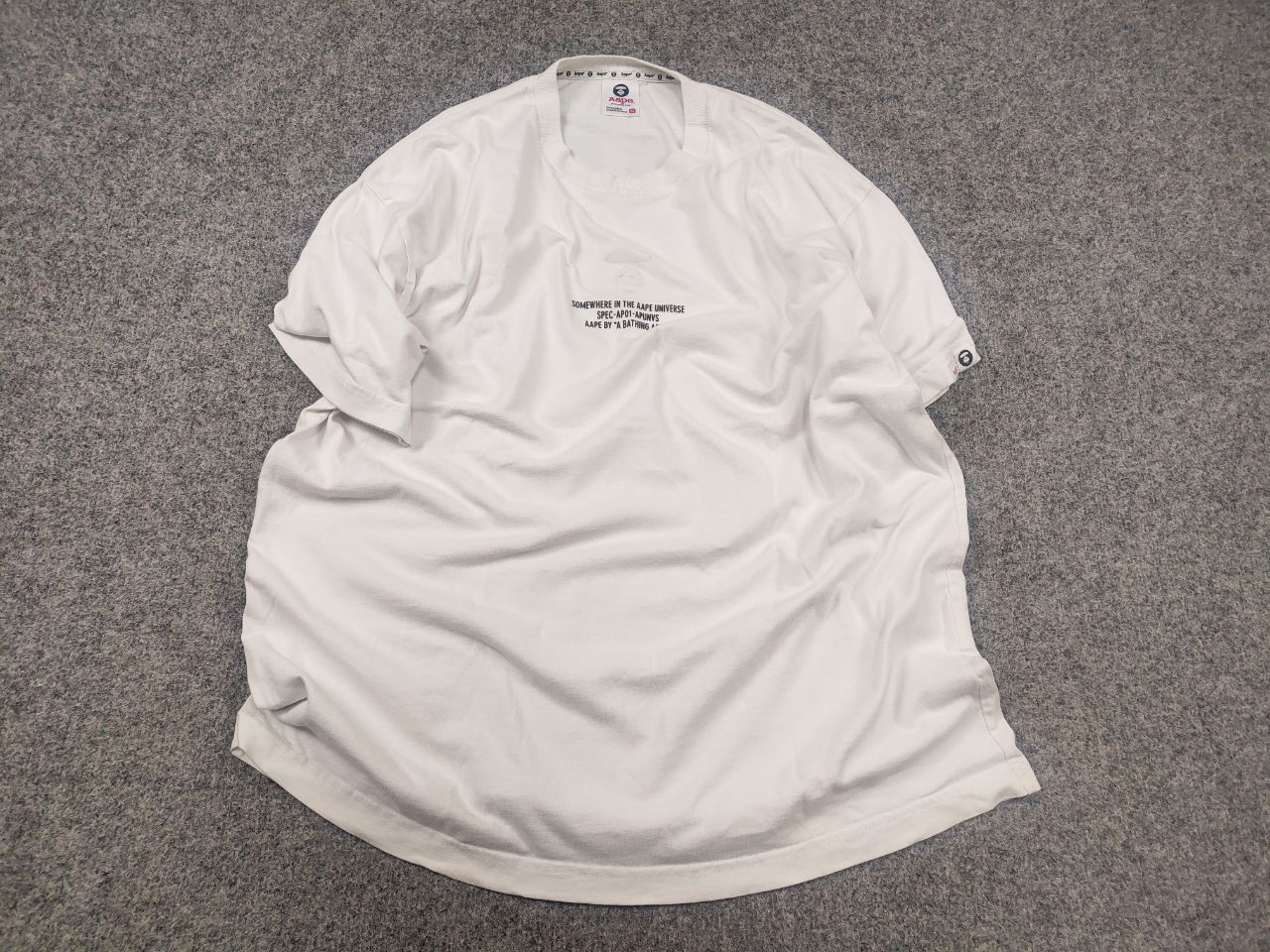 Aape Aape by a Bathing ape Cotton Logo UNVS t shirt Vintage Japan Size US XL / EU 56 / 4 - 2 Thumbnail