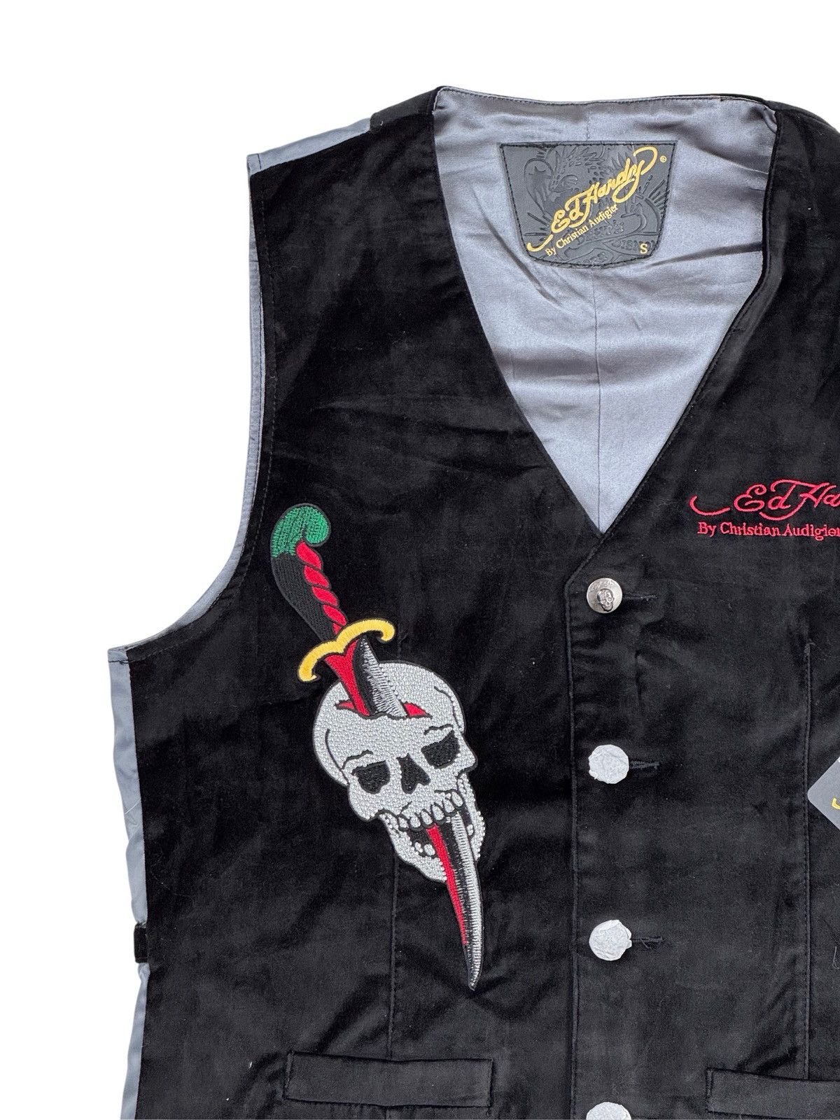 Christian Audigier Vintage but new vintage Christian Audigier velvet vest Size US L / EU 52-54 / 3 - 3 Thumbnail