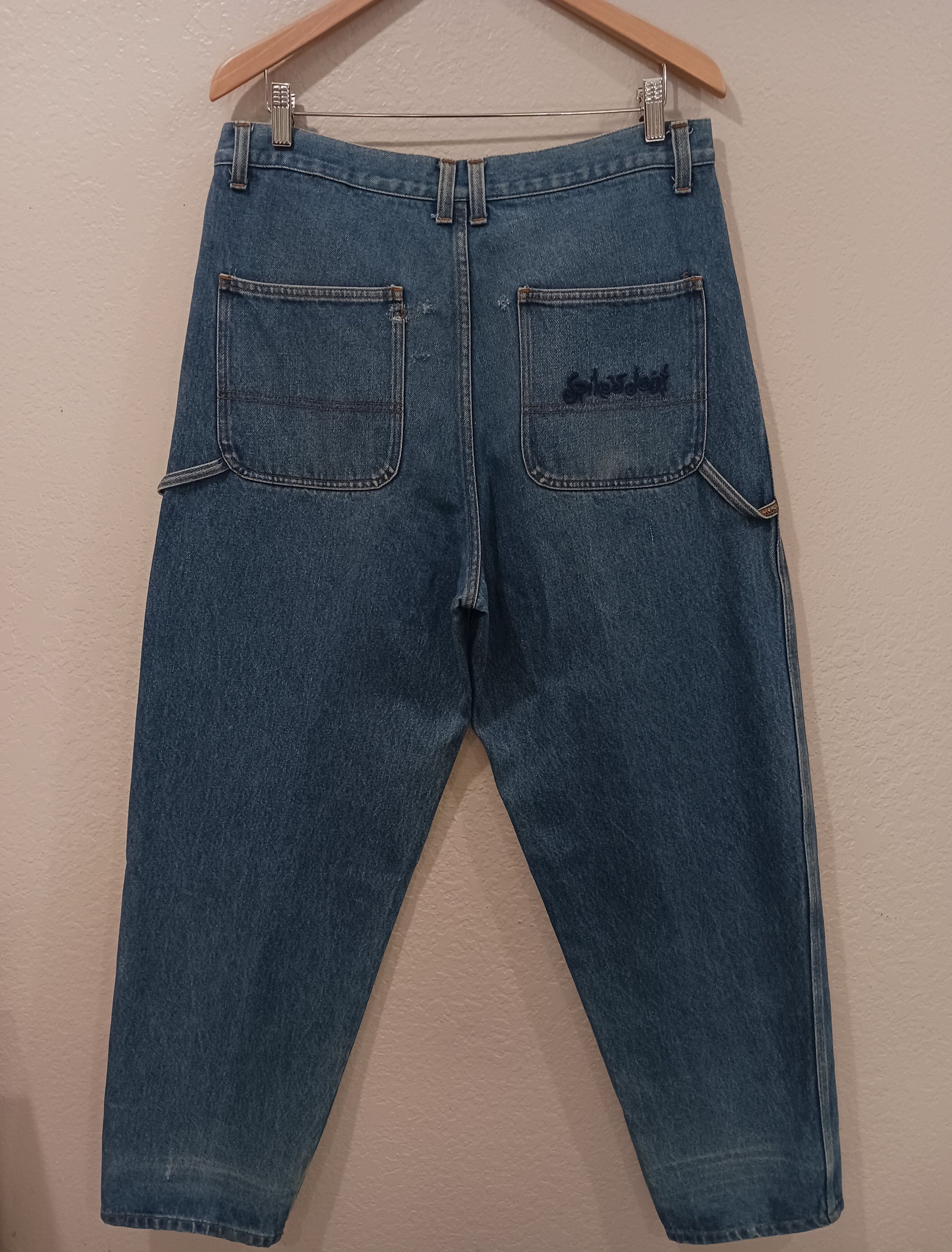 Vintage Forty Acres And A Mule Filmworks Vintage 90s Carpenter Jeans Size US 36 / EU 52 - 2 Thumbnail