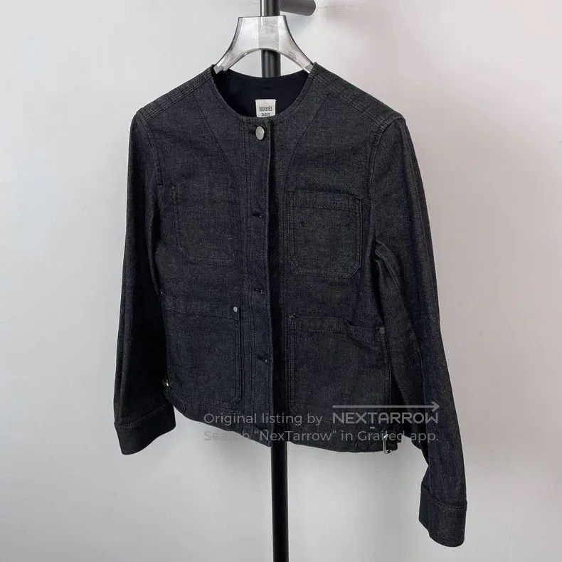 Hermes Hermes Denim Jacket Size XXS / US 00 / IT 34 - 2 Thumbnail