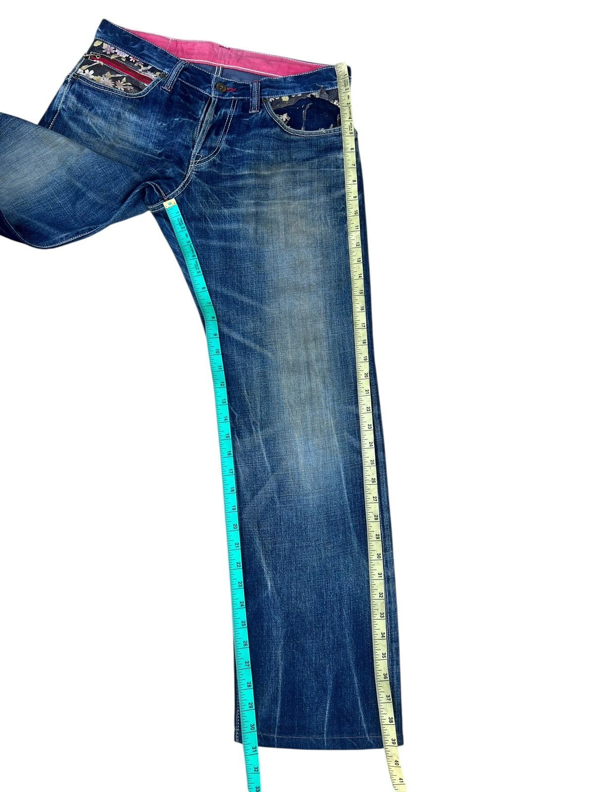 Eternal ETERNAL Japan Aging Distressed Mud Denim Hybrid Jeans Size US 32 / EU 48 - 6 Thumbnail