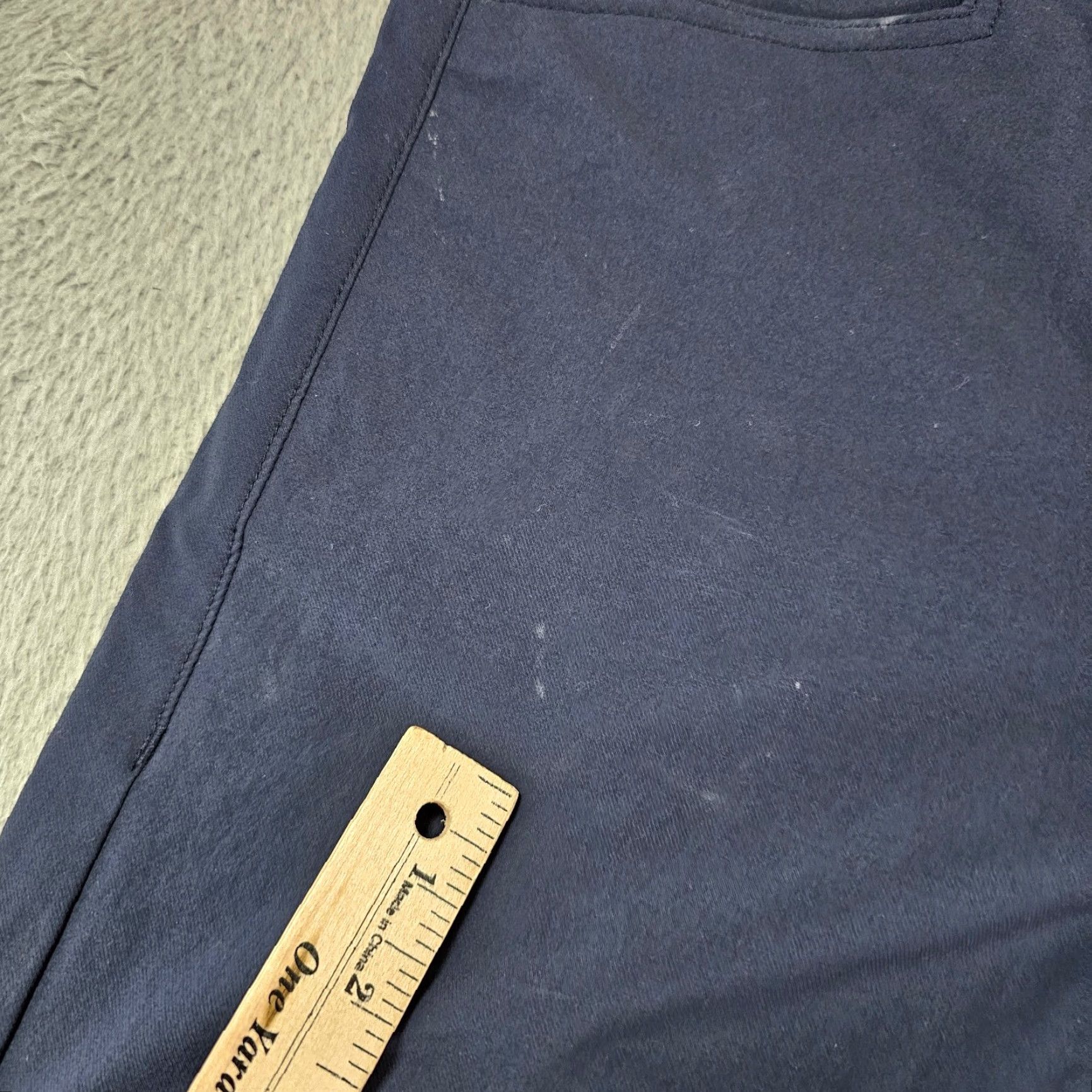Vintage Western Rise Evolution Pant Mens 31x32 Navy 5-Pocket Nylon Stretch Travel Chino Pants Size US 31 - 7 Thumbnail