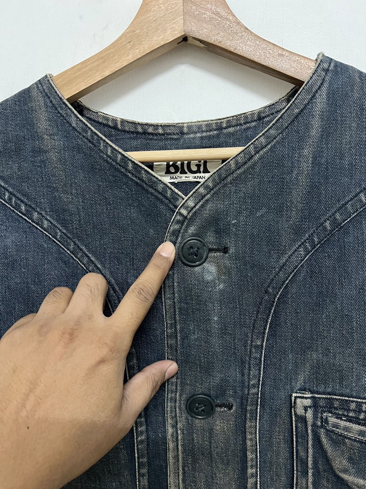 BIGI × Vintage × yoshie inaba VINTAGE 80s BIGI DENIM GOVERNOR JACKET Size US L / EU 52-54 / 3 - 10 Thumbnail
