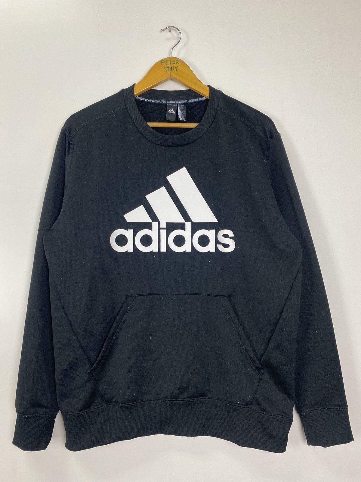 Adidas × Vintage Adidas big logo sweatshirt Size US L / EU 52-54 / 3 - 3 Thumbnail