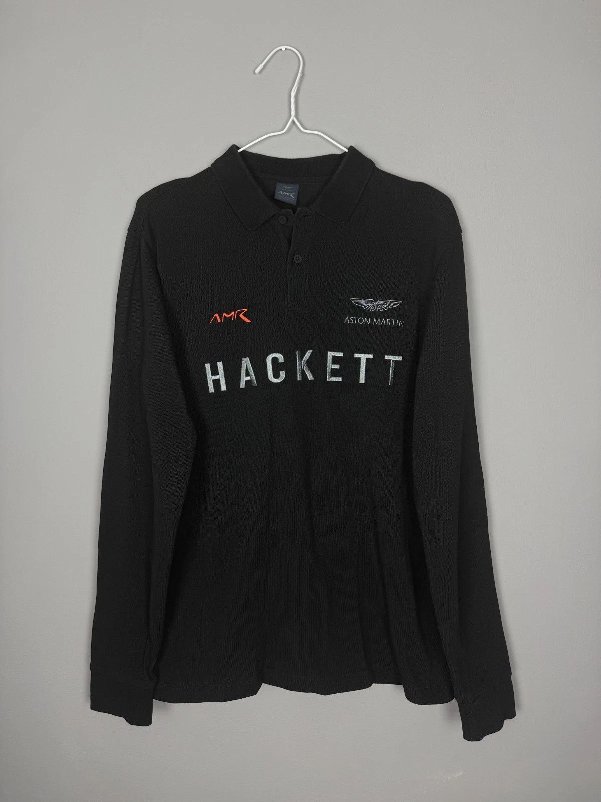 Hackett Men’s Hackett London x Aston Martin AMR Shirt Long Size US L / EU 52-54 / 3 - 1 Thumbnail