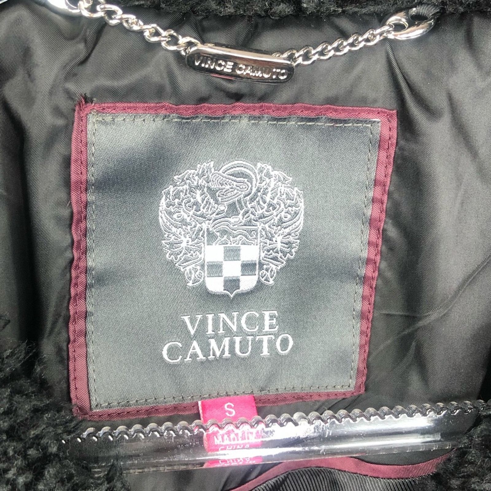 Designer × Vince Camuto Vince Camuto Black Quilted Coat Fur Hood Small Classic Size S / US 4 / IT 40 - 7 Thumbnail