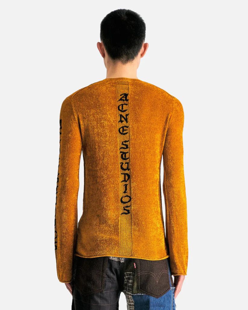 Acne Studios o1s1v1r1oon0825 Knit Long Sleeve in Camel Brown Size US L / EU 52-54 / 3 - 3 Thumbnail