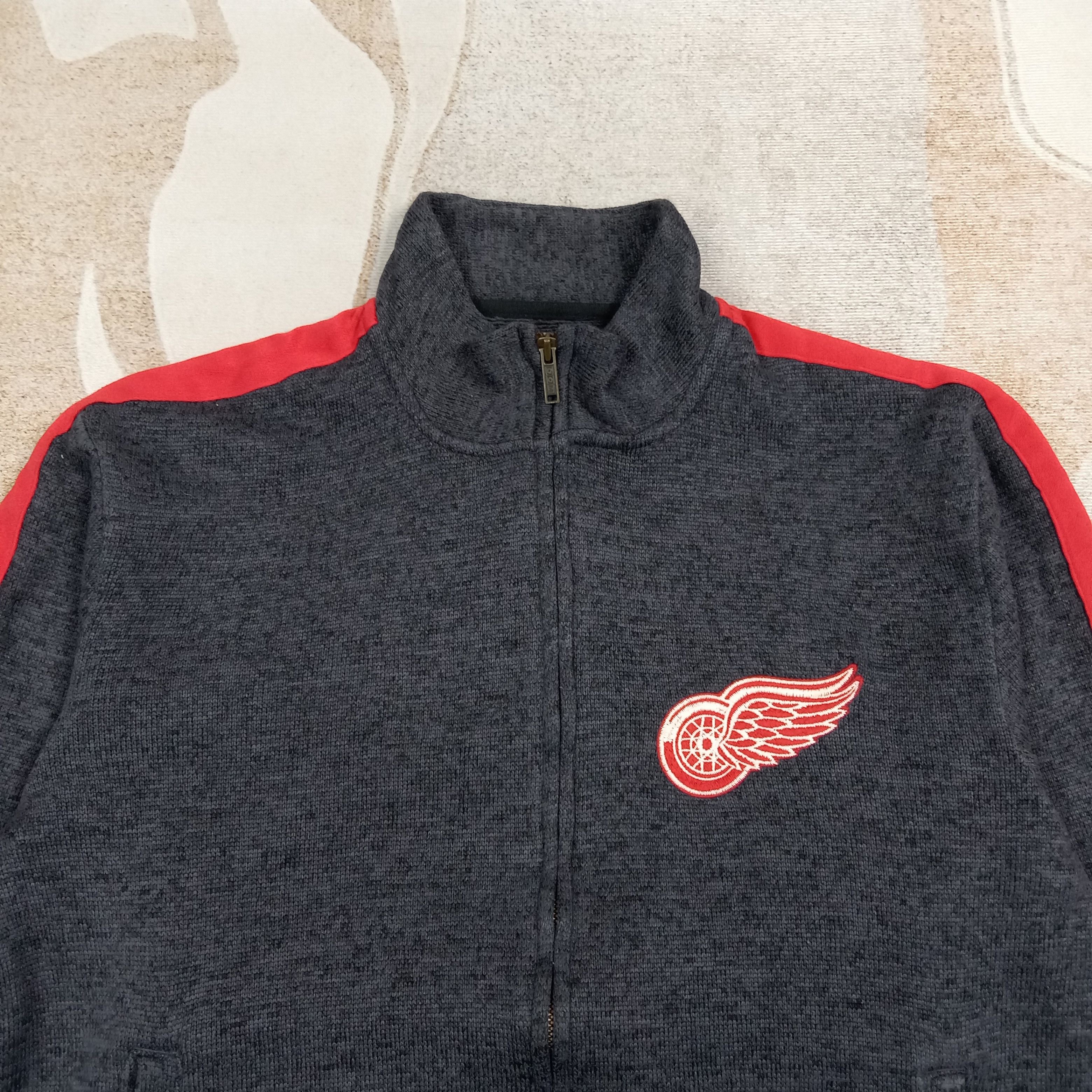 NHL CCM Detroit Red Wings Hockey Team Sweaters Jacket C273N12 Size US L / EU 52-54 / 3 - 3 Thumbnail
