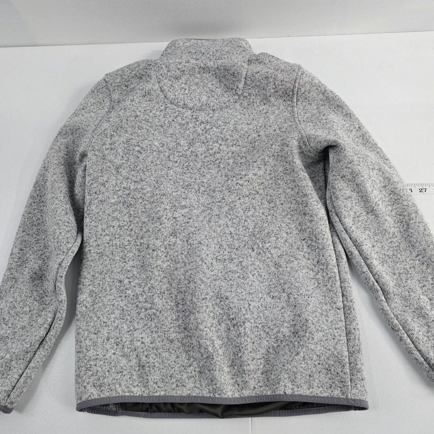 Vintage LL Bean Women's Sweater Fleece Pullover Gray M Reg 7093 snap Size M / US 6-8 / IT 42-44 - 3 Thumbnail