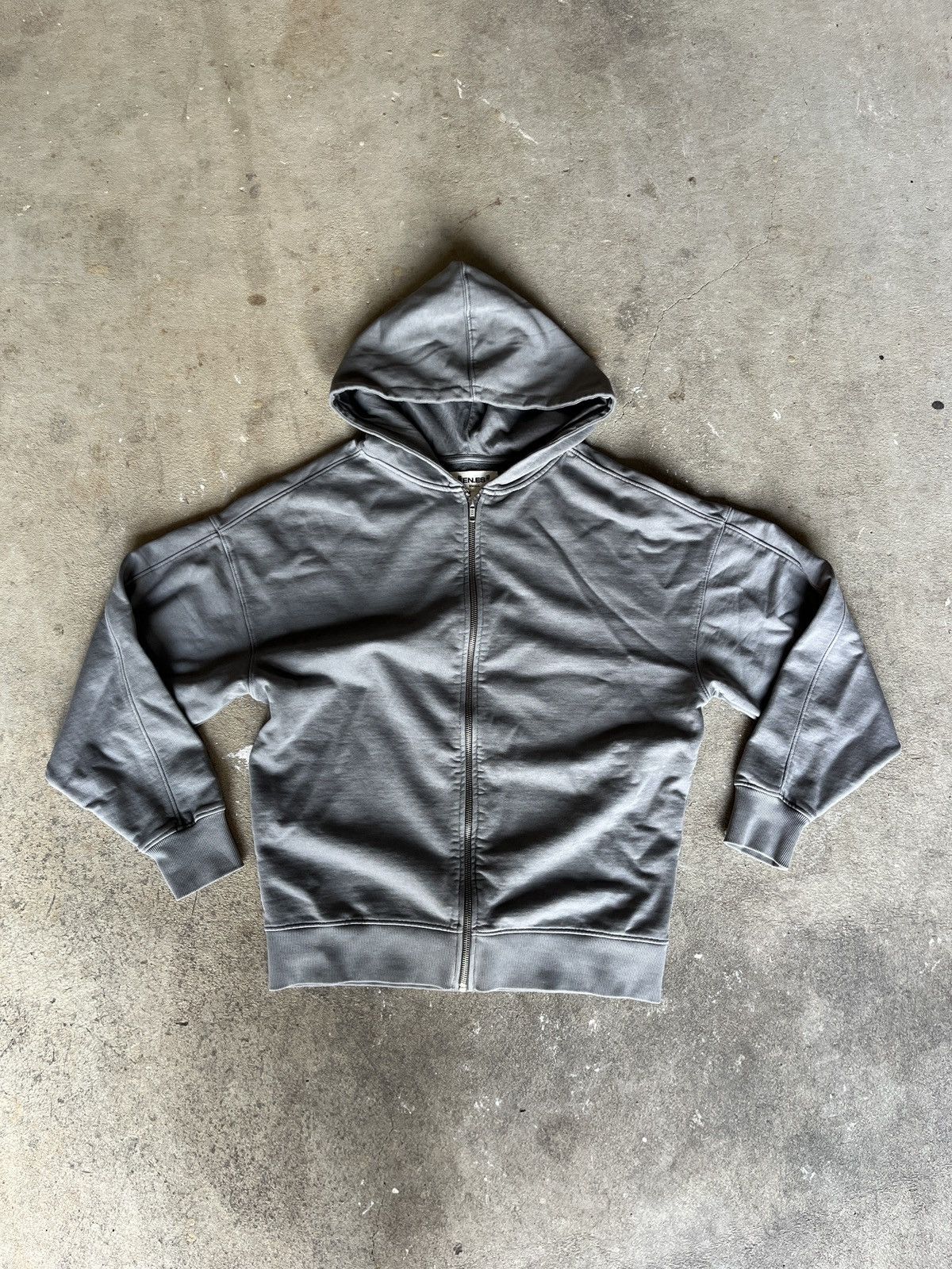 Other GREY BOXY LOOSE ZIP UP HOODIE (S) Size US S / EU 44-46 / 1 - 2 Thumbnail