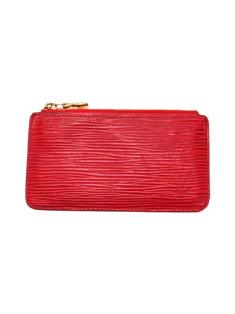Louis Vuitton Louis Vuitton Epi Pochette Cre Leather Red Size ONE SIZE - 1 Thumbnail
