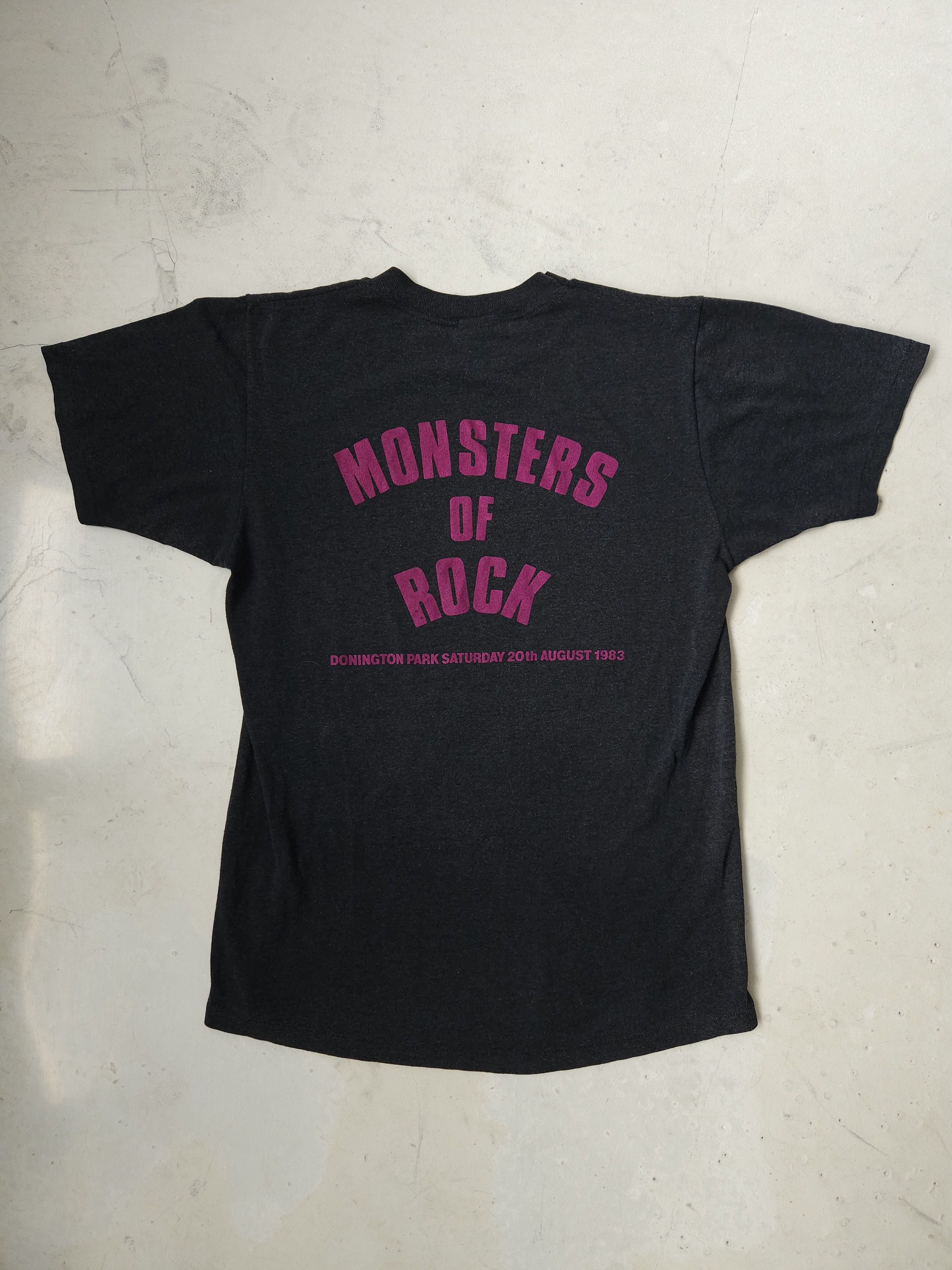 Band Tees × Vintage Vintage 1983 dio holy diver monsters of rock tee Size US L / EU 52-54 / 3 - 2 Thumbnail