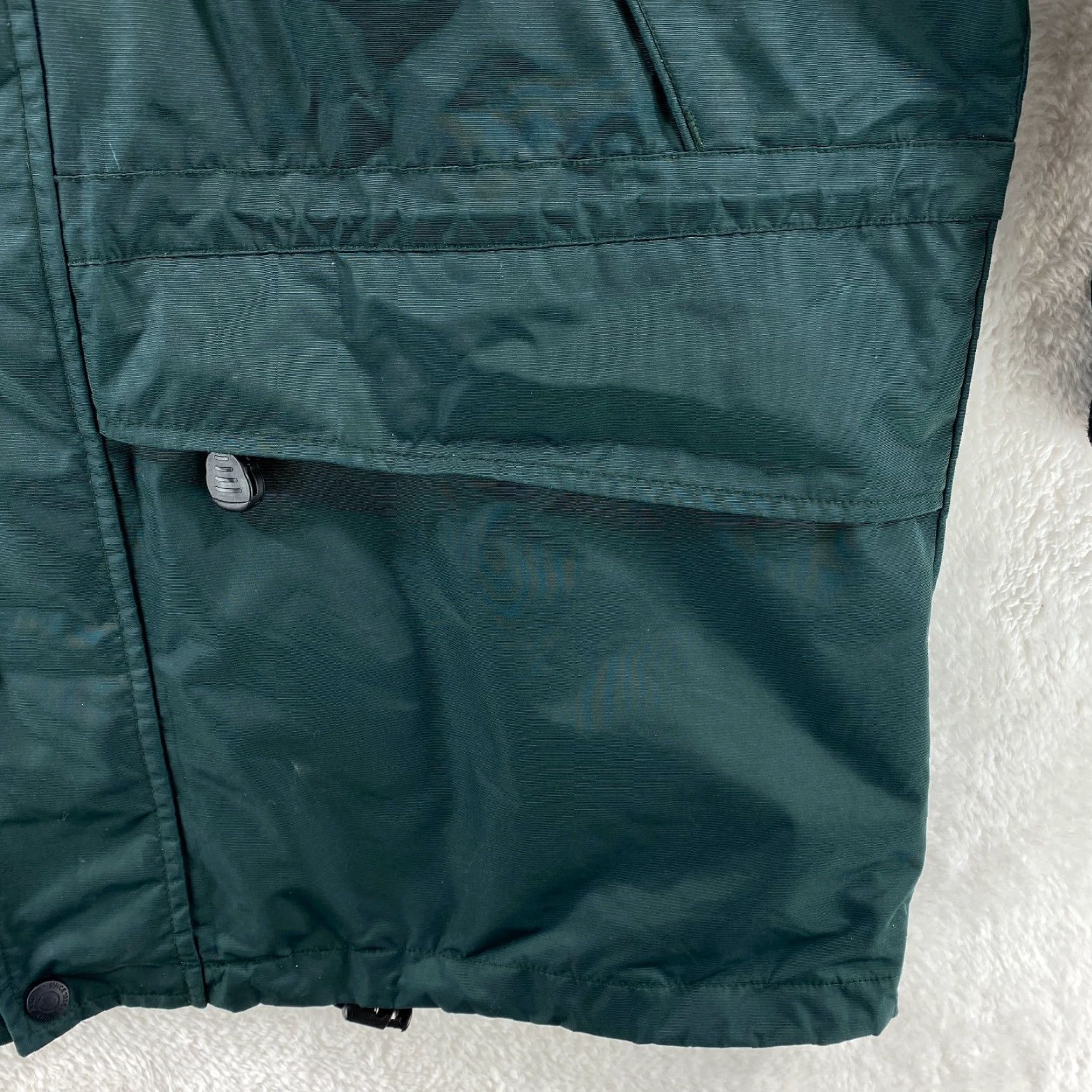 Eddie Bauer VINTAGE Eddie Bauer Mens S Green Hooded Windbreaker Nylon Jacket Zipper Pockets Full Zip - VTG Size US S / EU 44-46 / 1 - 7 Thumbnail