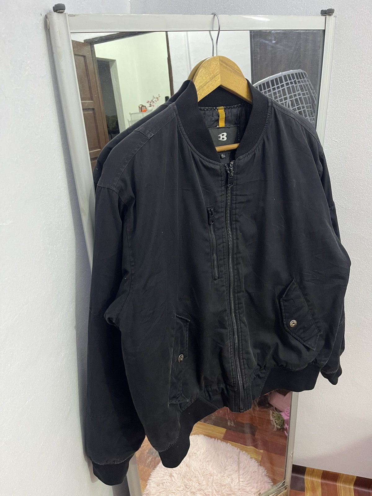 Japanese Brand Burtle Workwear Bomber Jacket Black Tactical Size US L / EU 52-54 / 3 - 2 Thumbnail