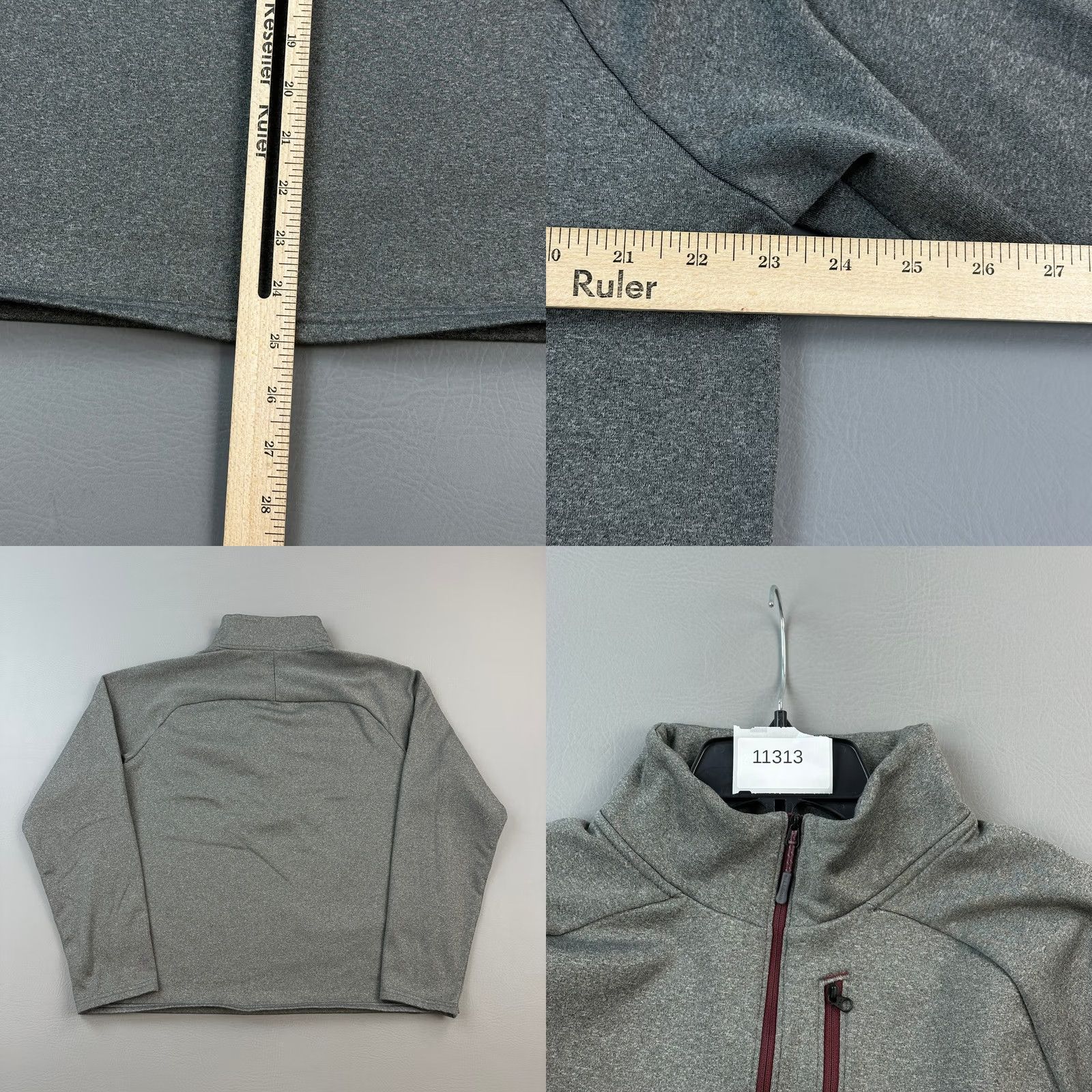 Vintage LL Bean Mountain Fleece Pullover Mens L Gray 1/2 Zip Outdoor Sweater Regular Size N/A Size US L / EU 52-54 / 3 - 8 Thumbnail