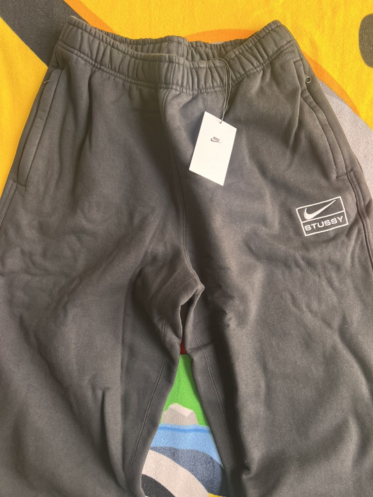 Nike × Stussy S - Nike Stussy Fleece Sweatpant Black FW25 jogger pant logo Size US 32 / EU 48 - 17 Thumbnail