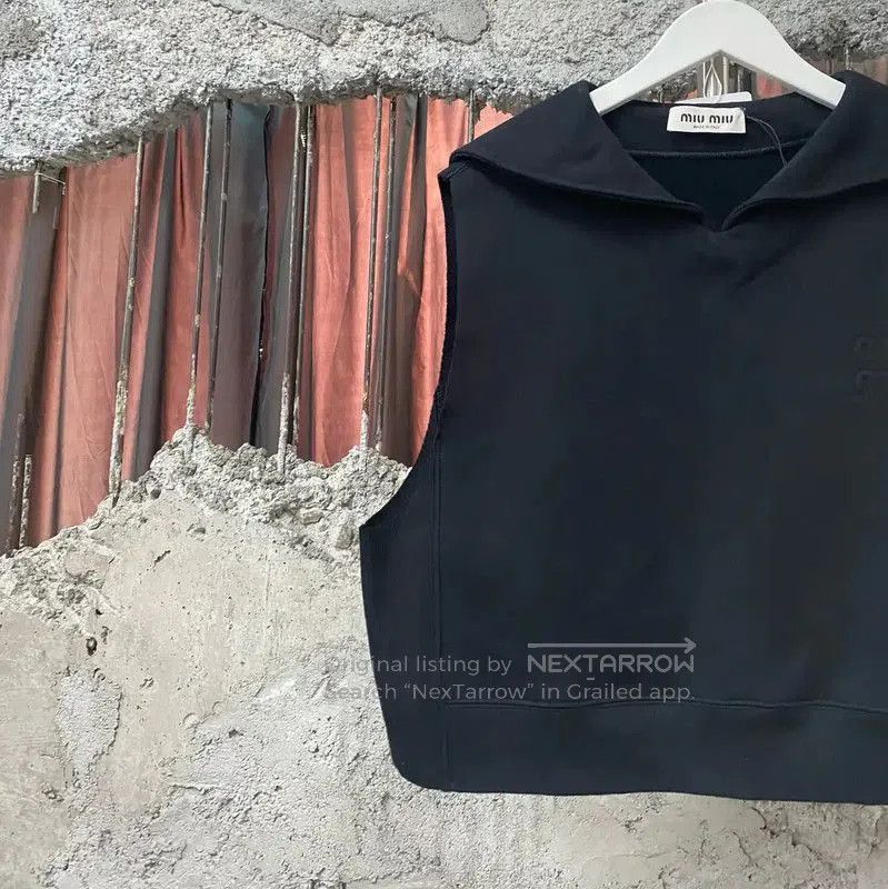 Miu Miu Miu Miu Black Cotton Summer Hoodie . Size XS / US 0-2 / IT 36-38 - 3 Thumbnail