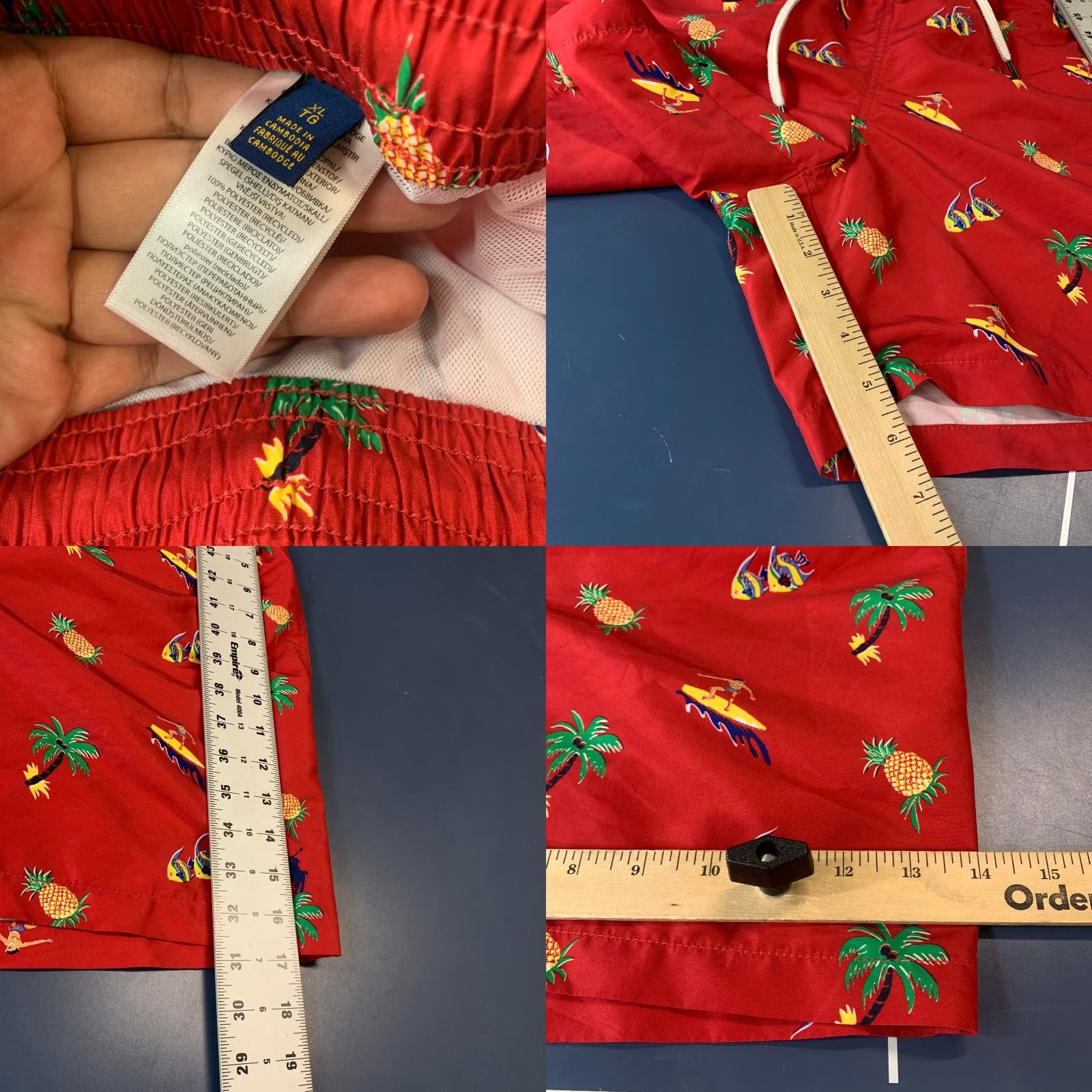 Polo Ralph Lauren Polo Ralph Lauren Swim Shorts Trunks Mens Size XL Pocket Drawstring Beach Surf Size US XL / EU 56 / 4 - 8 Thumbnail