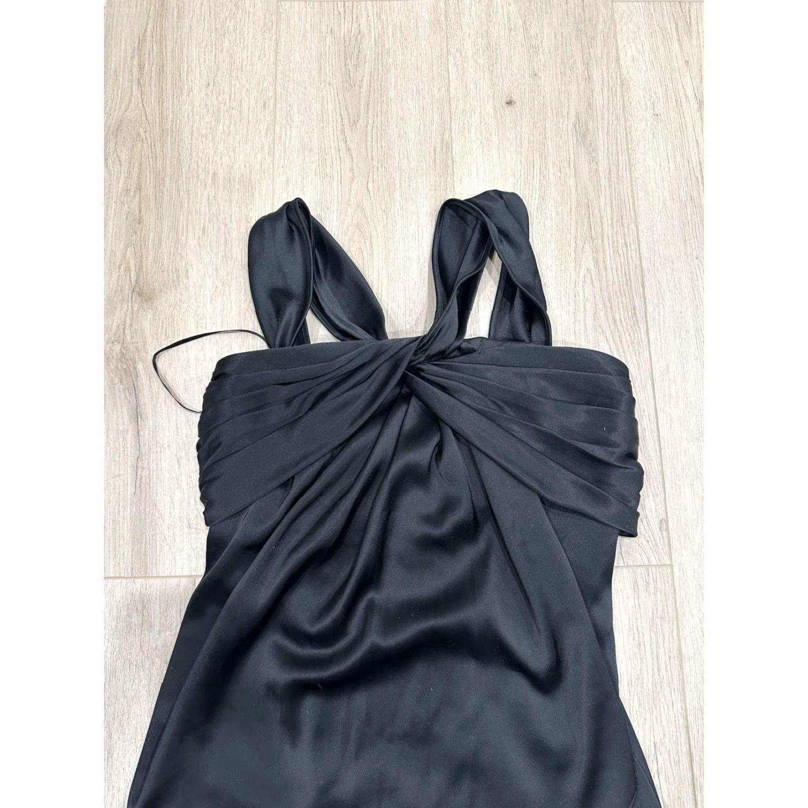 St. John St. John Dress Women 6 Black Tank Dress Sleeveless Sheath Knit Knee Length Zip Straps Classic Size M / US 6-8 / IT 42-44 - 3 Thumbnail