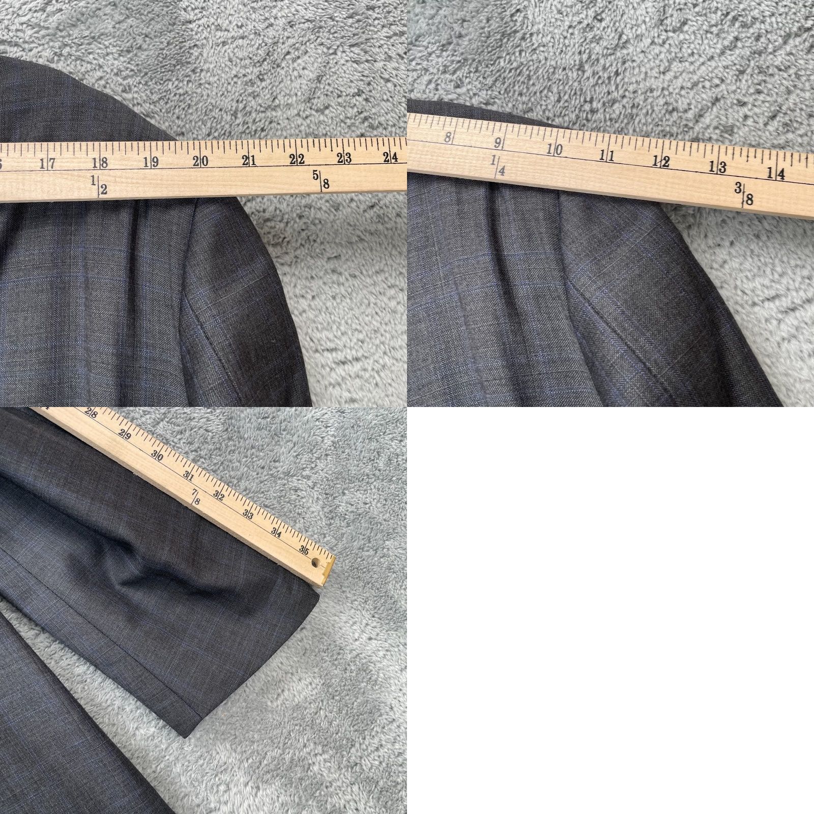 Peter Millar Peter Millar Gray Pinstripe Wool Blazer Coat Jacket Mens 44 Tall Single Breasted Size 44R - 9 Thumbnail