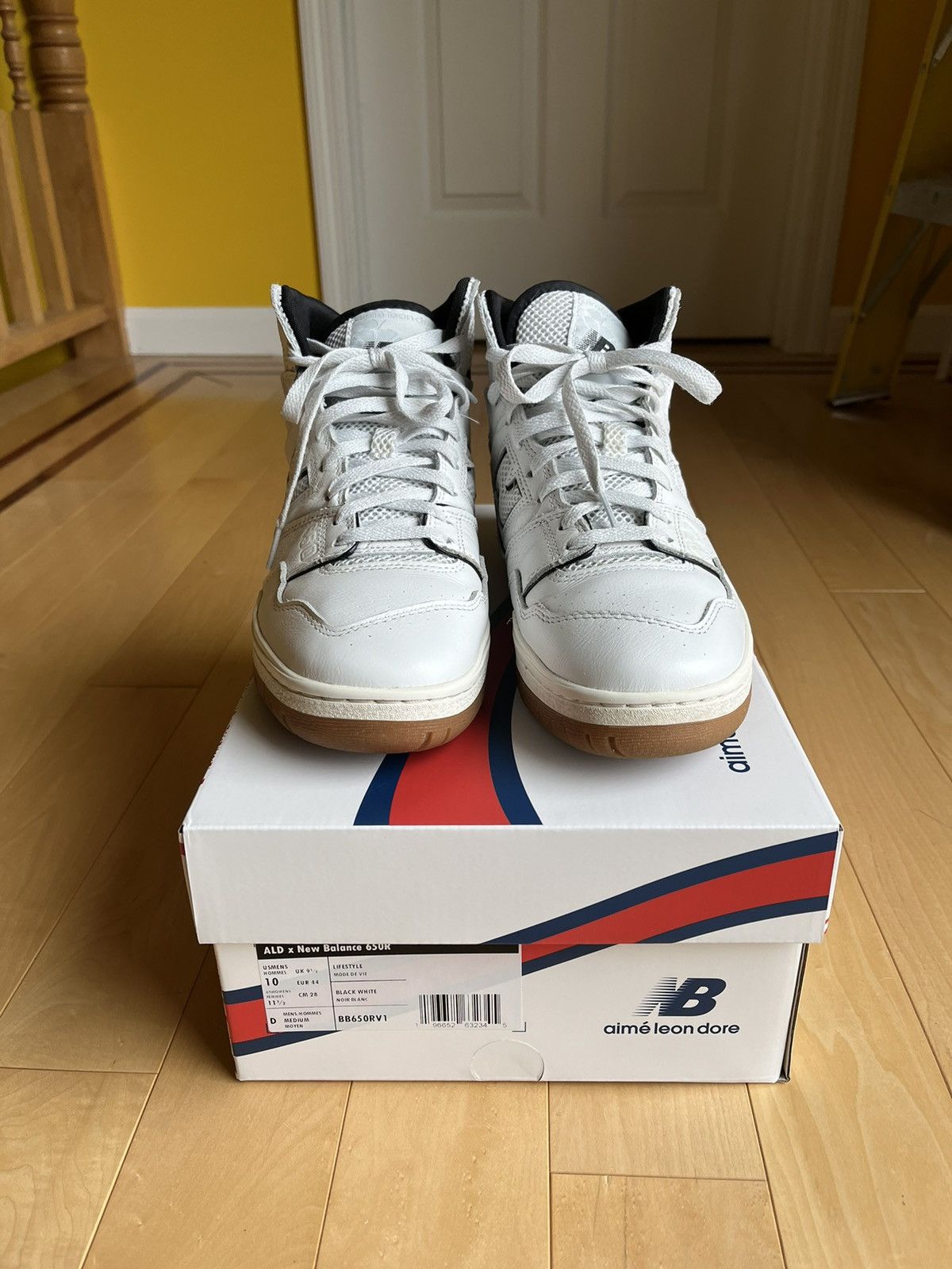 Aime Leon Dore × New Balance New balance 650 x Aime Leon Dore nb white black gum sole ald Size US 10 / EU 43 - 3 Thumbnail