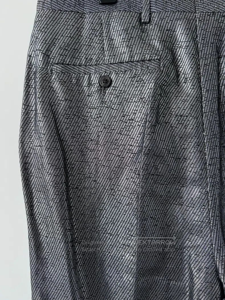 Rick Owens Rick Owens Cropped silver trousers Size US 42 / EU 58 - 4 Thumbnail