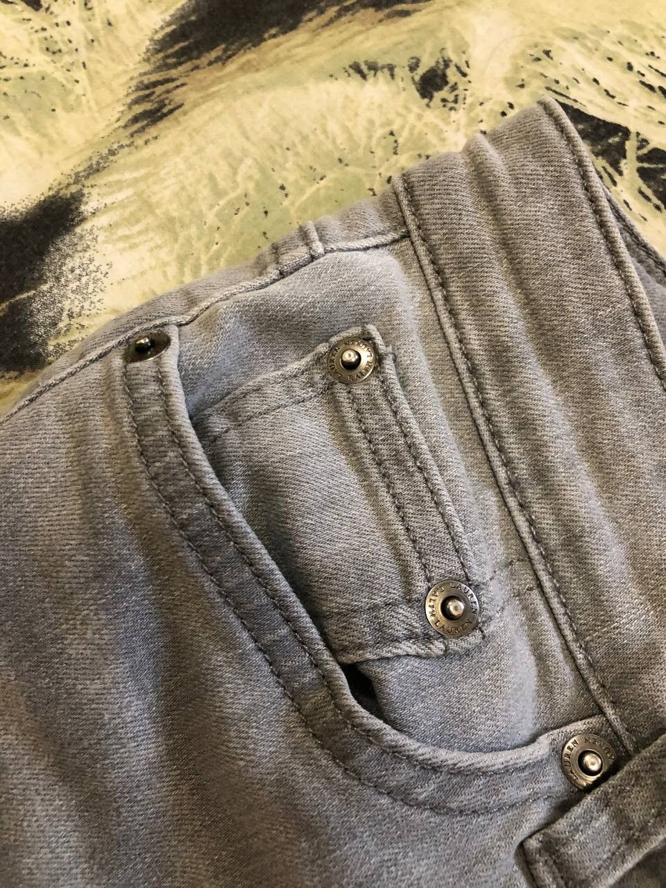Ralph Lauren Vintage Ralph Lauren Skinny Gray Denim Jeans Size 6 Size 28" / US 6 / IT 42 - 4 Thumbnail