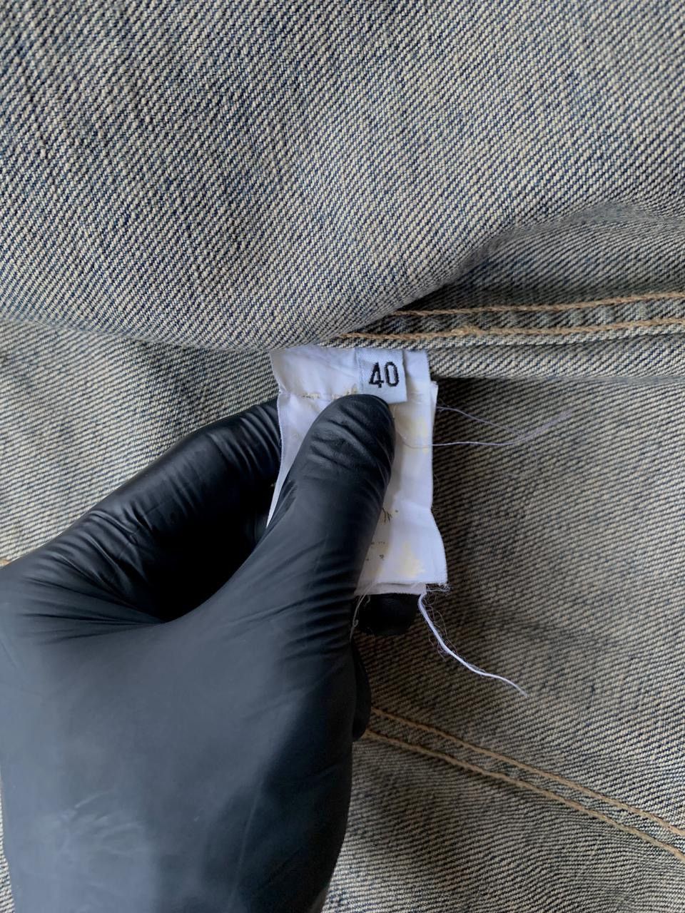 Helmut Lang FREE TAX! Stained Wash Denim Jacket Size US XS / EU 42 / 0 - 16 Thumbnail