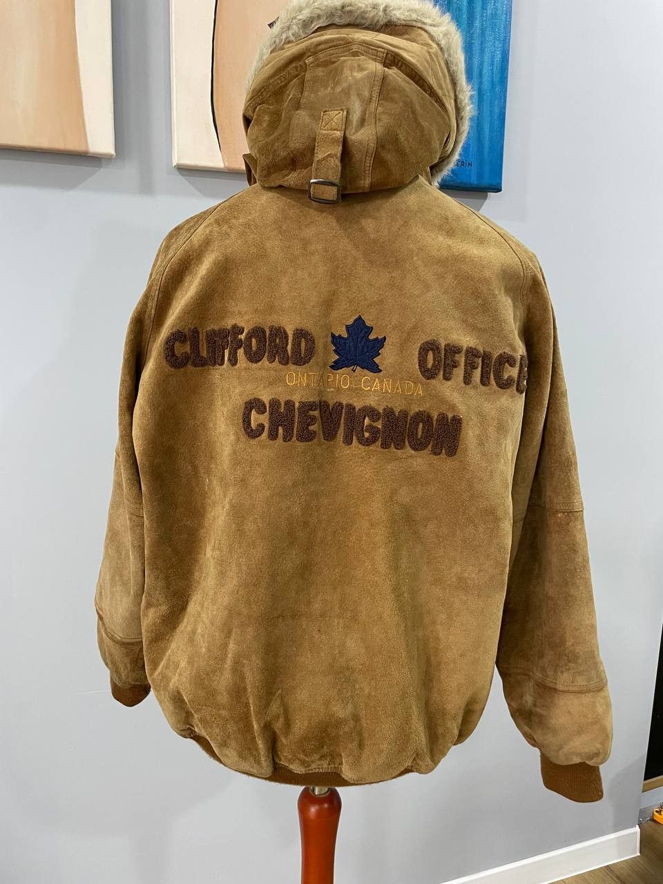 Chevignon Chevignon Suede Bomber Jacket Clifford Office Ontario Canada Size US M / EU 48-50 / 2 - 2 Thumbnail