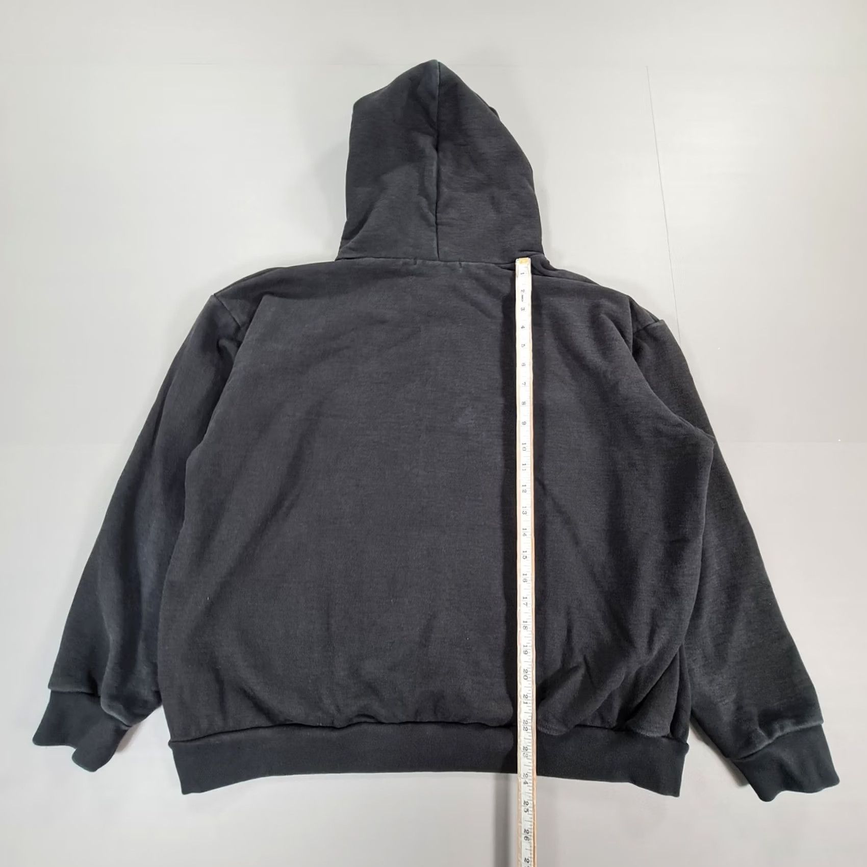 Vintage Annie Hood Womens Hoodie Black Large Heavyweight Cotton Pullover Made In England Size L / US 10 / IT 46 - 6 Thumbnail