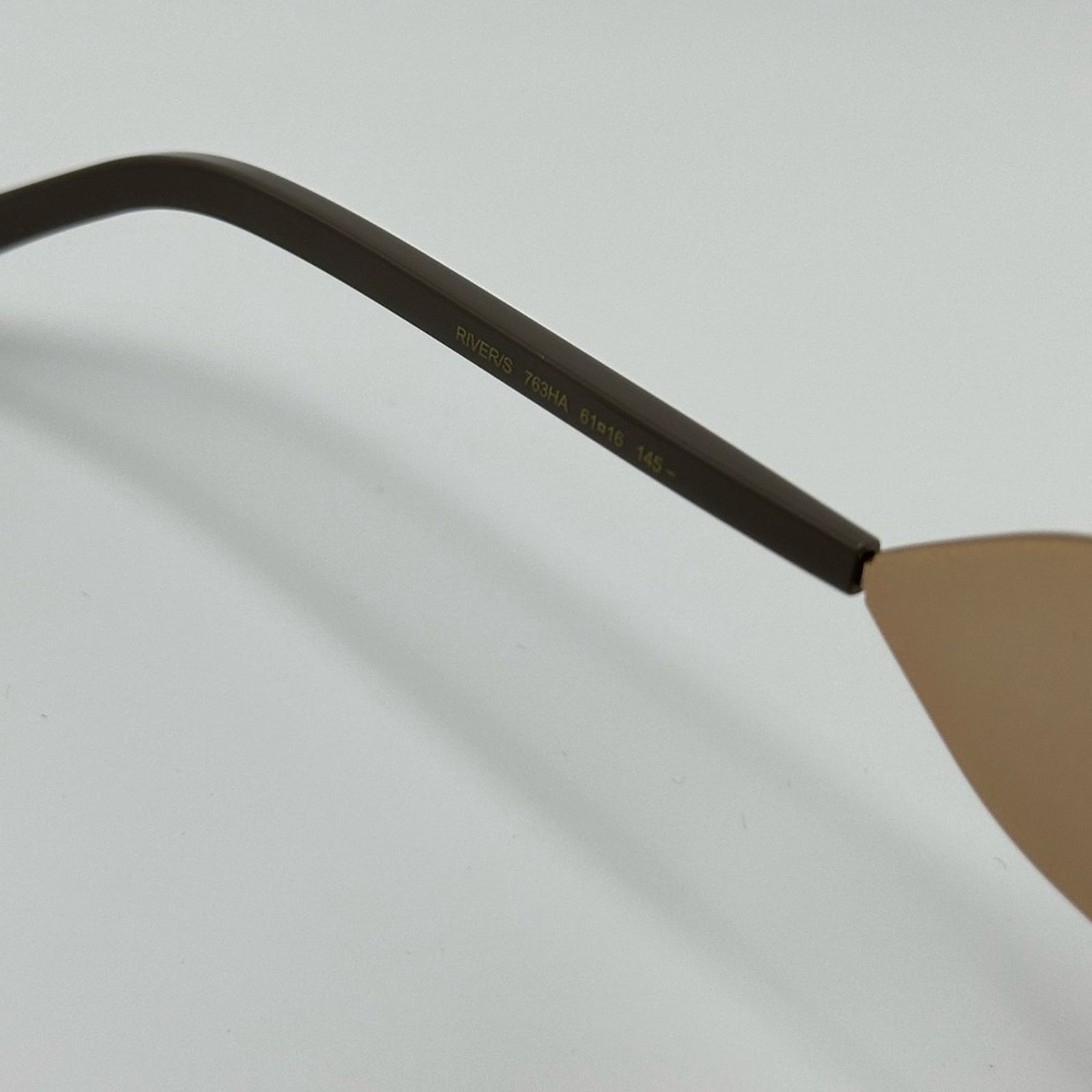 Jimmy Choo NEW JIMMY CHOO River/S 763 Gold Oversized Women Sunglasses Size ONE SIZE - 8 Thumbnail
