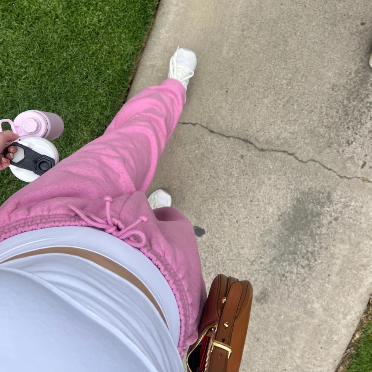 Designer pink sweatpants Size 32" / US 10 / IT 46 - 2 Thumbnail
