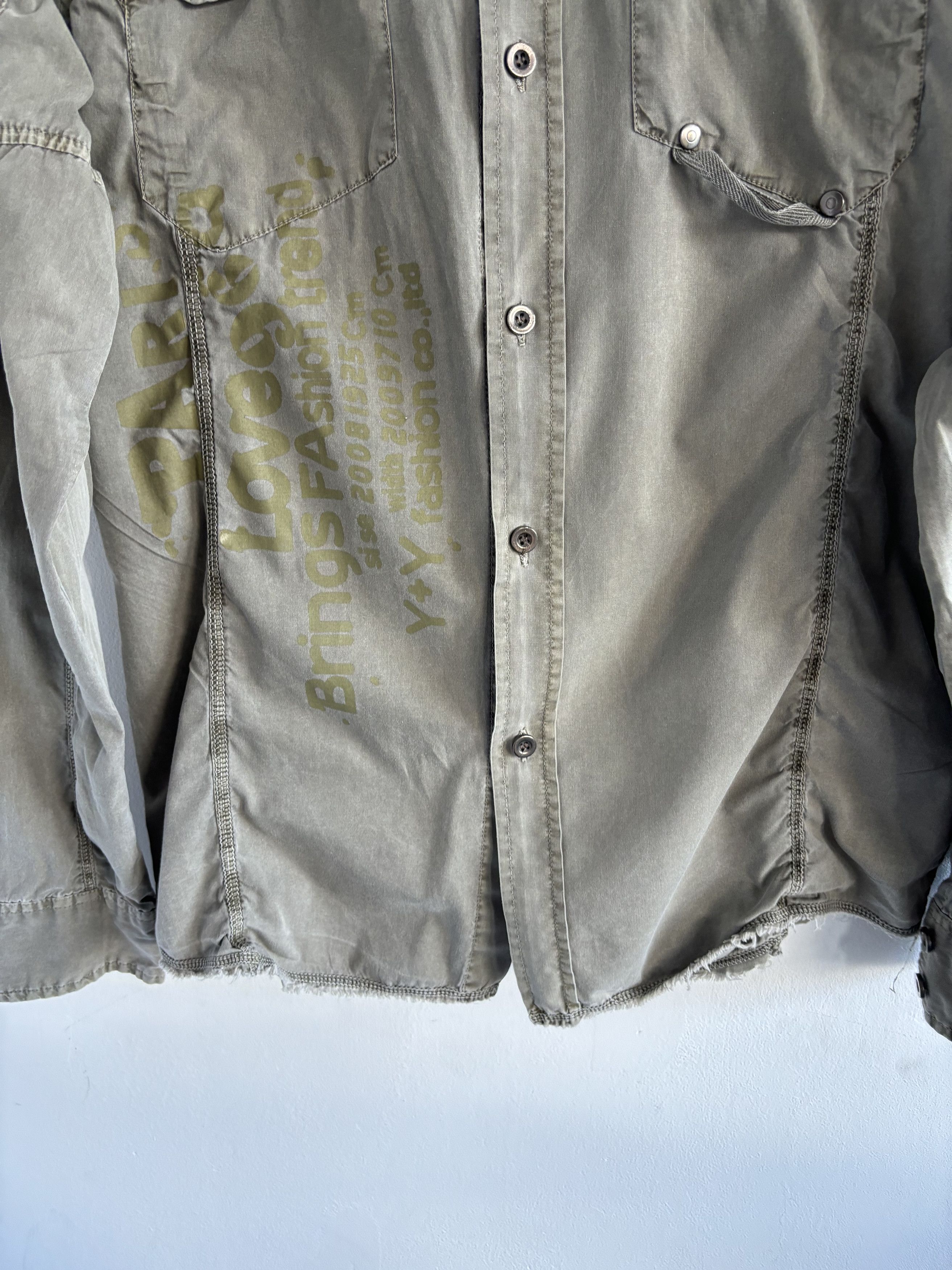 Japanese Brand Vintage Y2K Japanese Y+Y Military Cargo Khaki Shirt Size US S / EU 44-46 / 1 - 7 Thumbnail