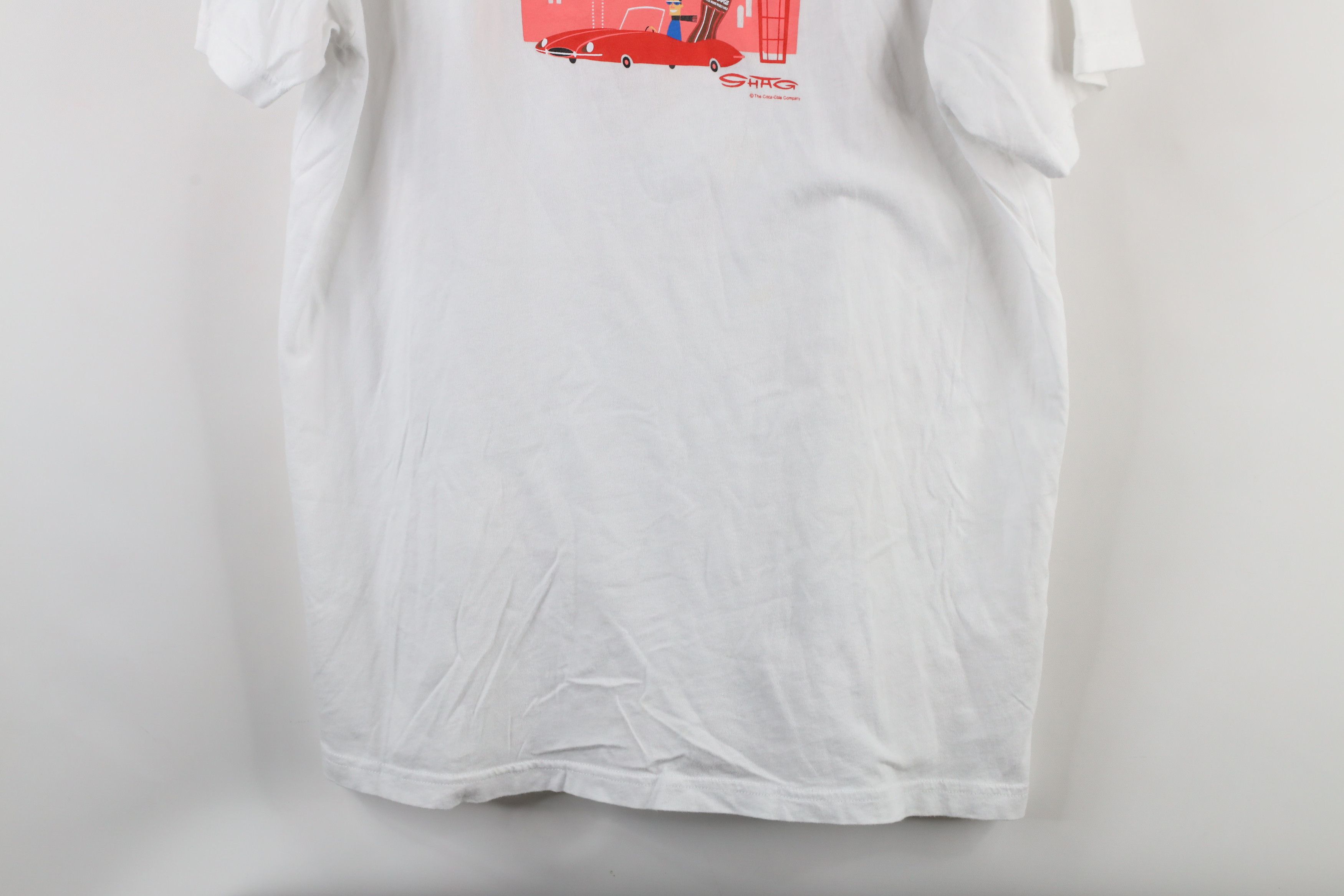 Coca Cola × Vintage Shag for Coca Cola London Short Sleeve T-Shirt White Cotton Size US L / EU 52-54 / 3 - 3 Thumbnail