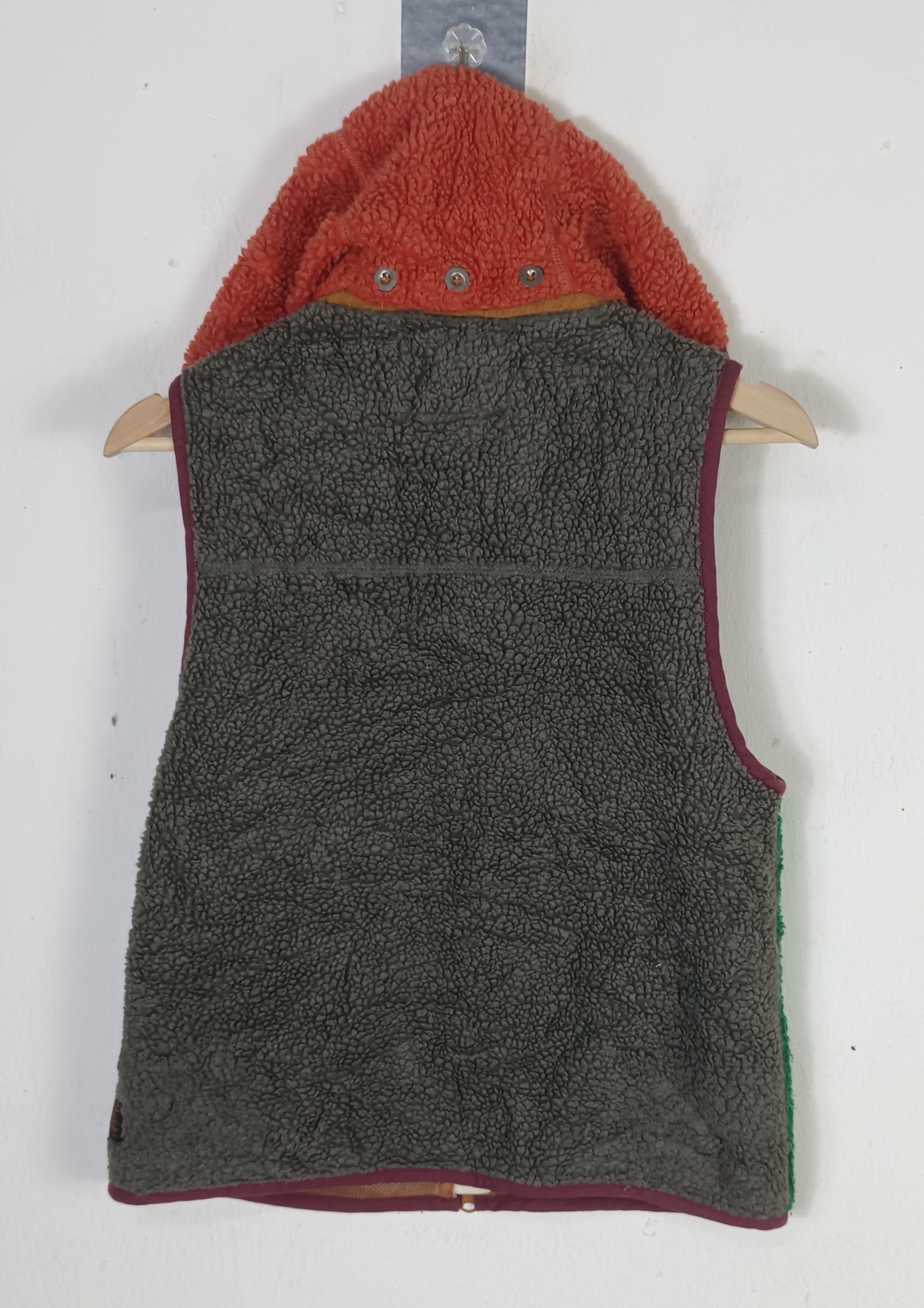 Japanese Brand Cube Sugar Japan Colourblock Sherpa Vest Jacket Size US S / EU 44-46 / 1 - 3 Thumbnail