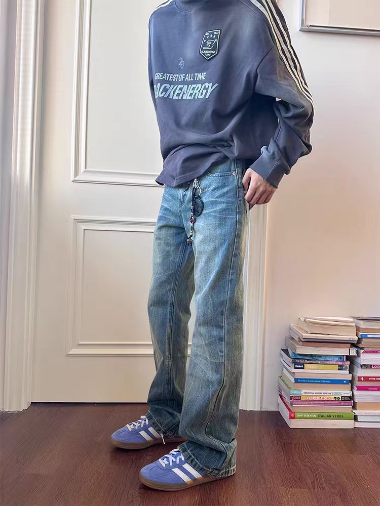Designer × Jean × Vintage Street baggy blue Y2K jeans Size US 34 / EU 50 - 3 Thumbnail