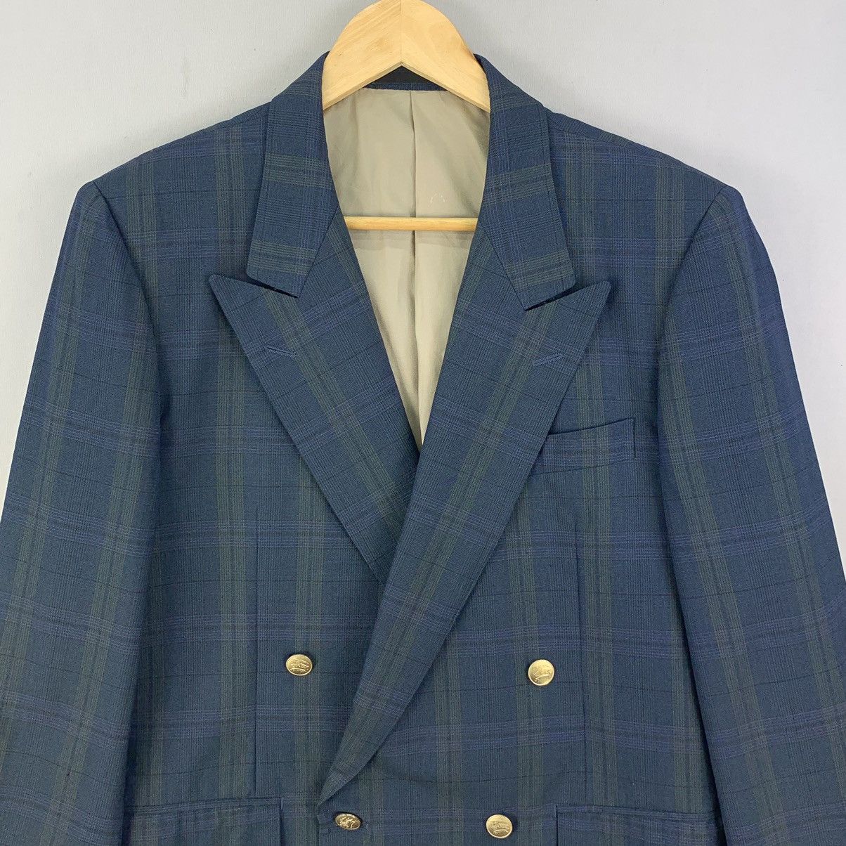 Burberry Vintage Burberrys Plaid Double Breasted Blazer Coat Size L / US 10 / IT 46 - 3 Thumbnail