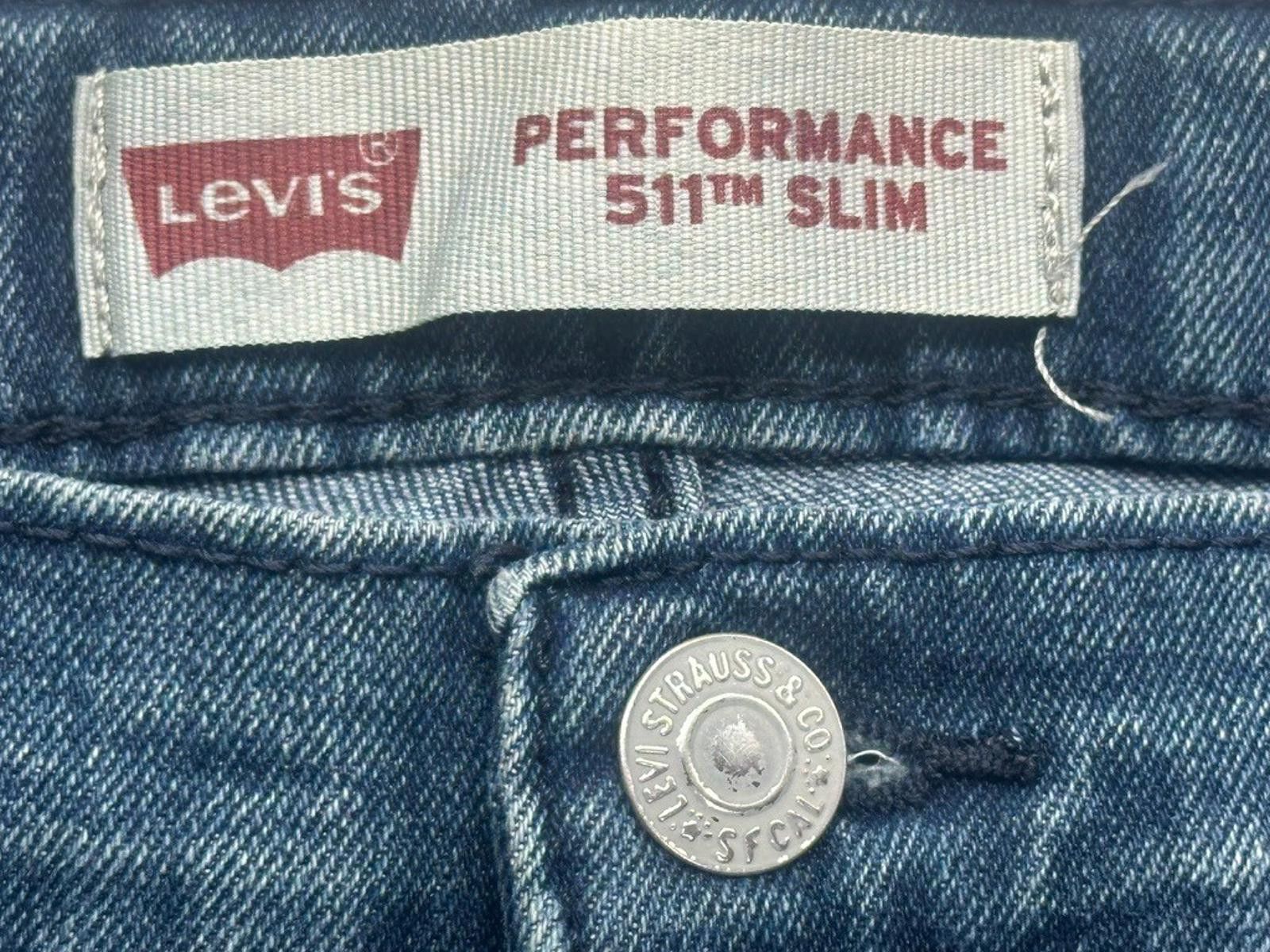 Levi's Levi's Performance 511 Slim Denim Blue Women's 18 Reg 29/31 Size 40" / US 18 - 5 Thumbnail