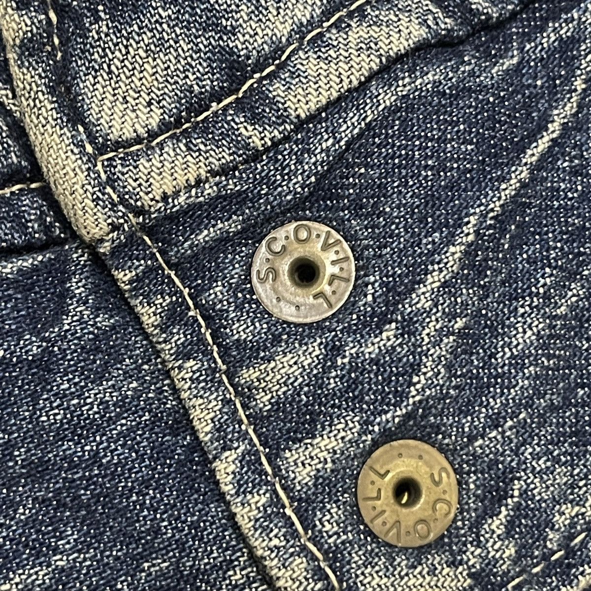 Big John Vintage 90s Big John Utility Denim Bomber Jacket Boxy Fit Size US L / EU 52-54 / 3 - 10 Thumbnail