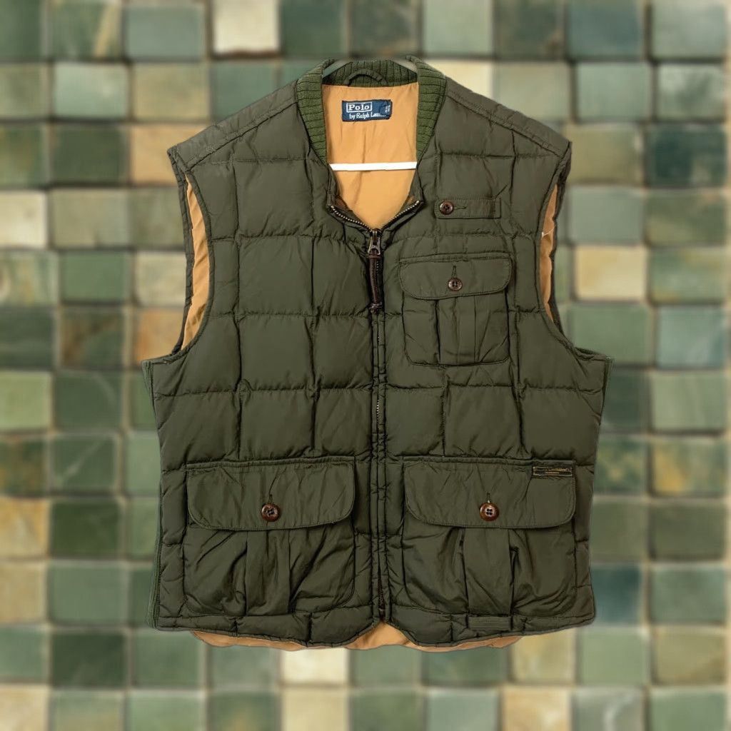 Polo Ralph Lauren Polo Ralph Lauren Vest Polo Ralph Lauren Polo Ralph Lauren Sportsman Tactical Green Quilted Down Zipper Vest Large Mens Vest 90s? Size US L / EU 52-54 / 3 - 1 Thumbnail